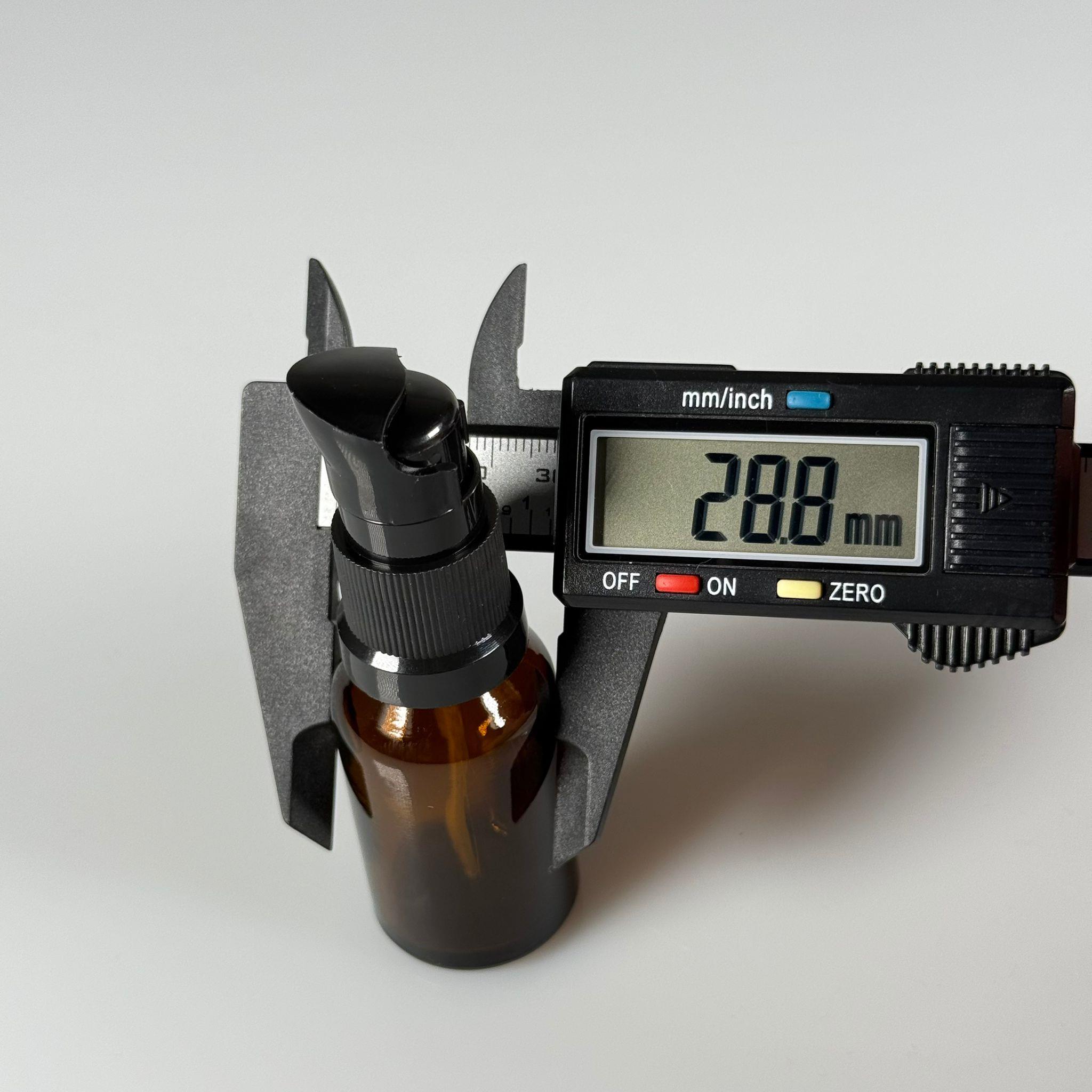 20 CC AMBER CAM ŞİŞE - SIZDIRMAZ ETEKLİ SİYAH LOSYON POMPALI TAKIM - 20 ML LOSYON ŞİŞESİ - YAĞ, KREM GİBİ YOĞUN KIVAMLI SIVILAR İÇİN CAM AMBALAJ