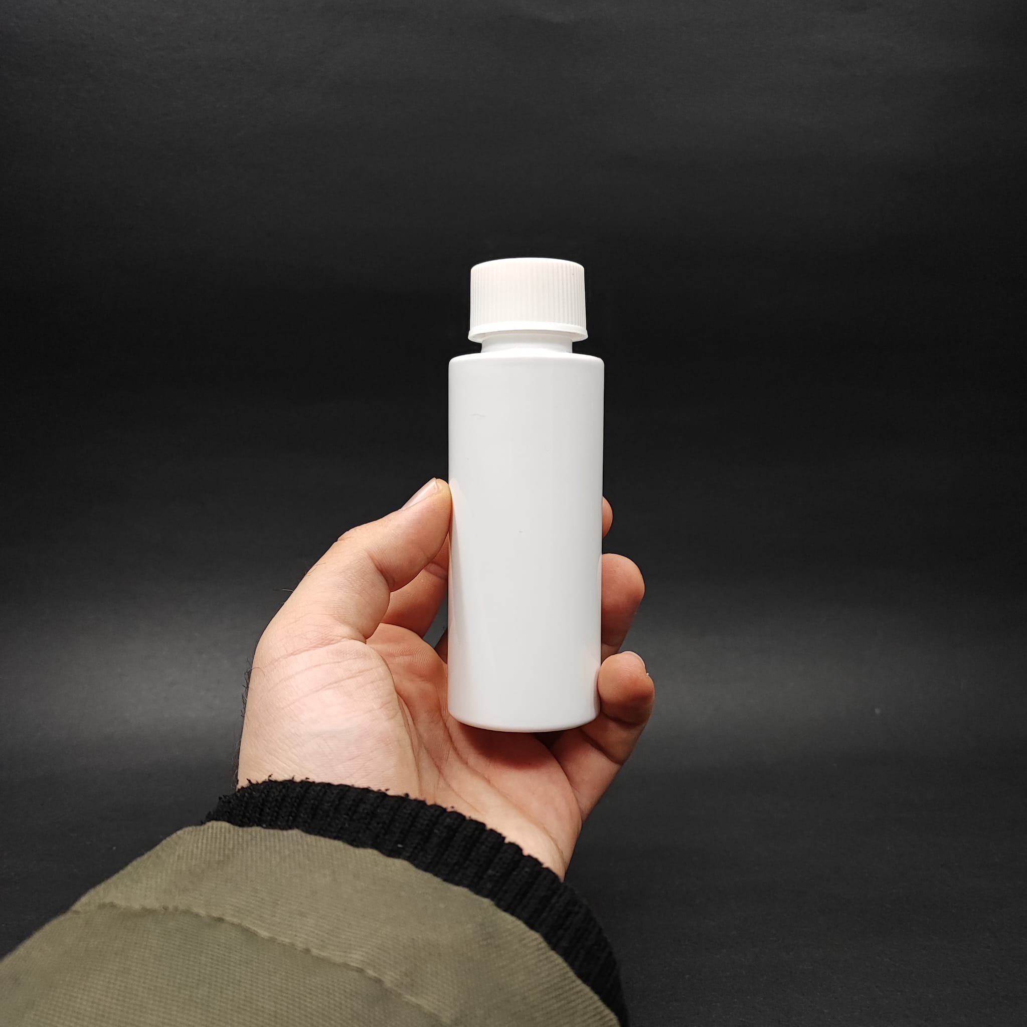 100 CC SİLİNDİR BEYAZ PET ŞİŞE + BEYAZ ÇOCUK KİLİTLİ KAPAK (SIZDIRMAZ KÖPÜK CONTALI) - 100 ML BEYAZ ÇOCUK KİLİTLİ PET ŞİŞE