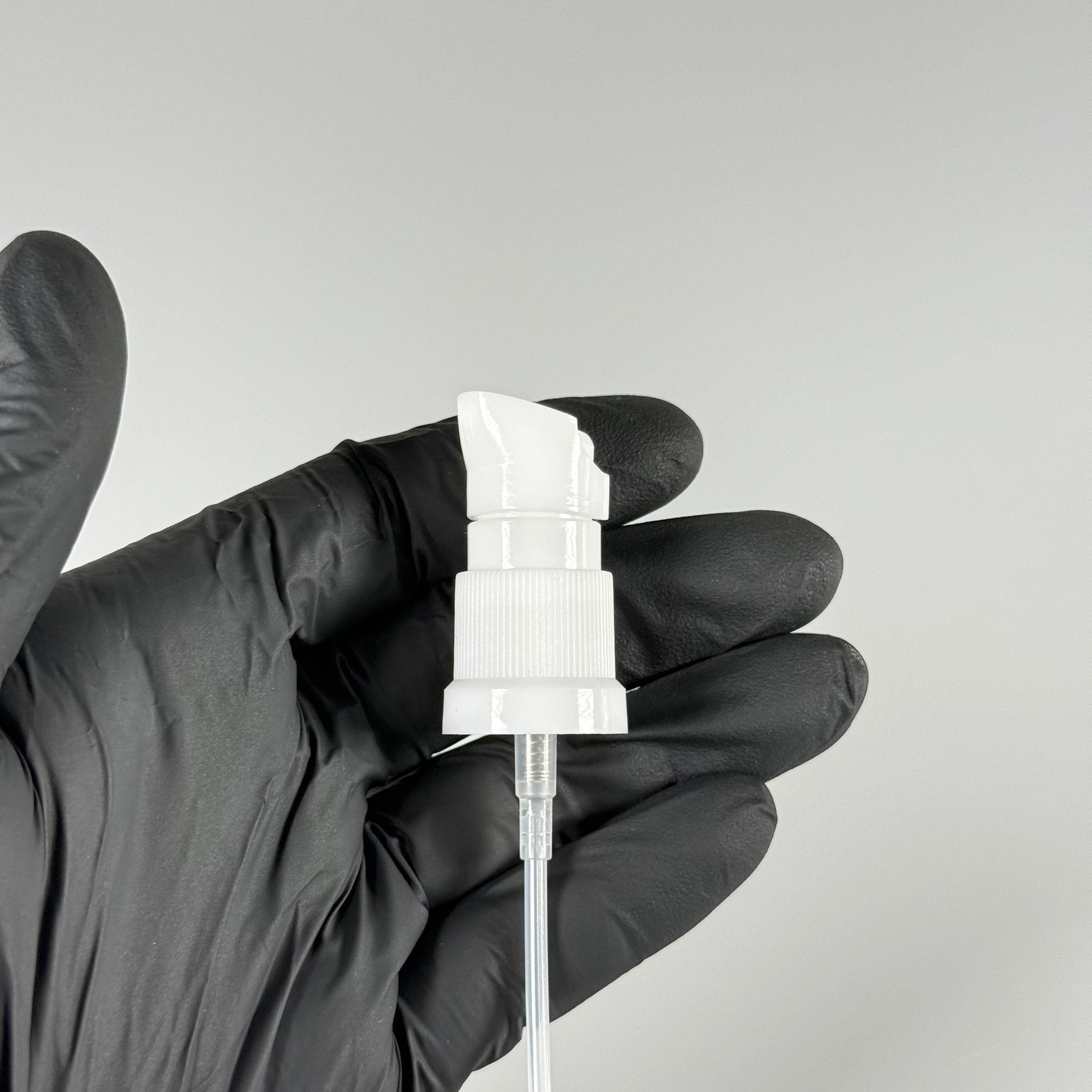 18 MM ETEKLİ LOSYON POMPASI BEYAZ - 18 MM SERUM POMPASI (CAM ŞİŞELER İÇİN)