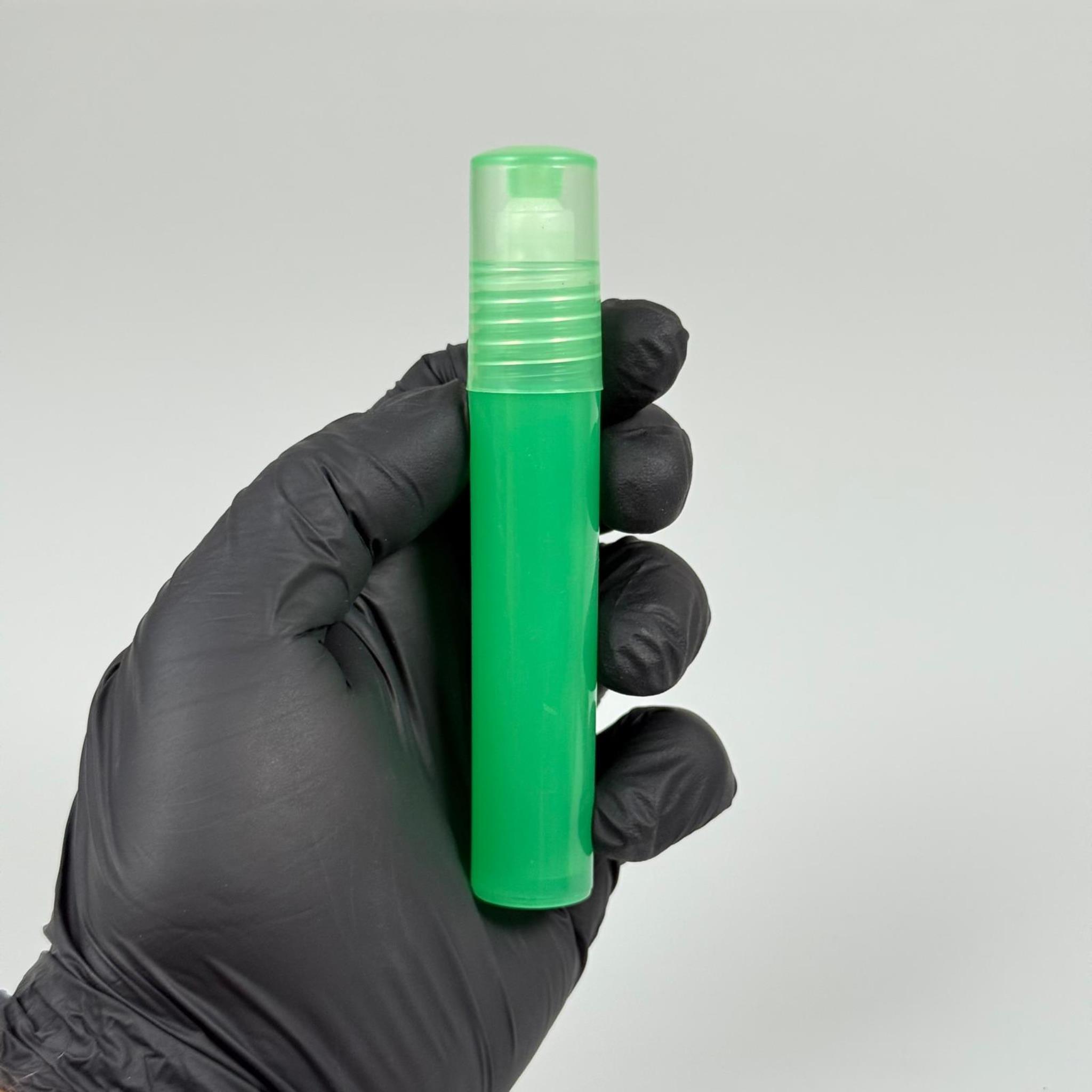 7,5 CC PLASTİK ROLL-ON ŞİŞE - BİLYELİ ŞİŞE - MİS ŞİŞESİ - ESANS ŞİŞESİ - KOKU - ŞİŞESİ - PARFÜMERİ ŞİŞESİ - YEŞİL