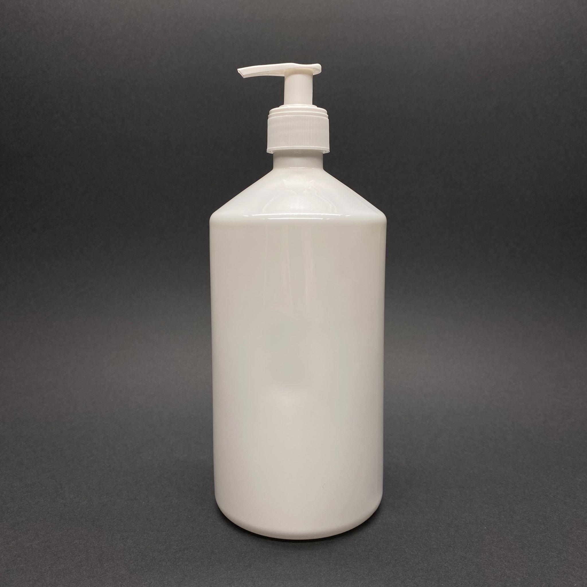 950 CC BEYAZ SERT PLASTİK ŞİŞE - BEYAZ POMPALI - 950 ML BEYAZ PET ŞİŞE - KALIN (45 GR)