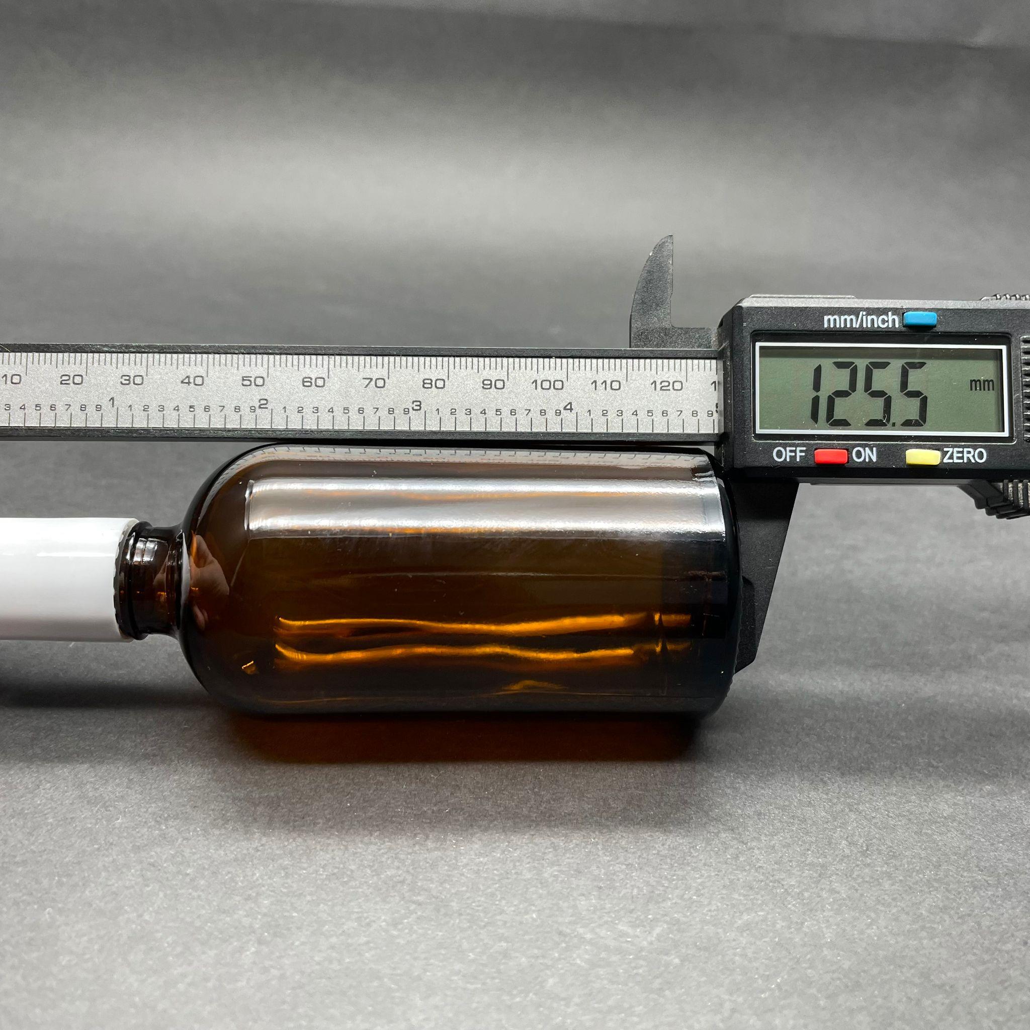 100 CC AMBER CAM ROLL-ON ŞİŞESİ - BEYAZ KAPAKLI - 100 ML ÇELİK BİLYELİ ŞİŞE - CAM ROLL ON ŞİŞE - CAM ESANS ŞİŞESİ