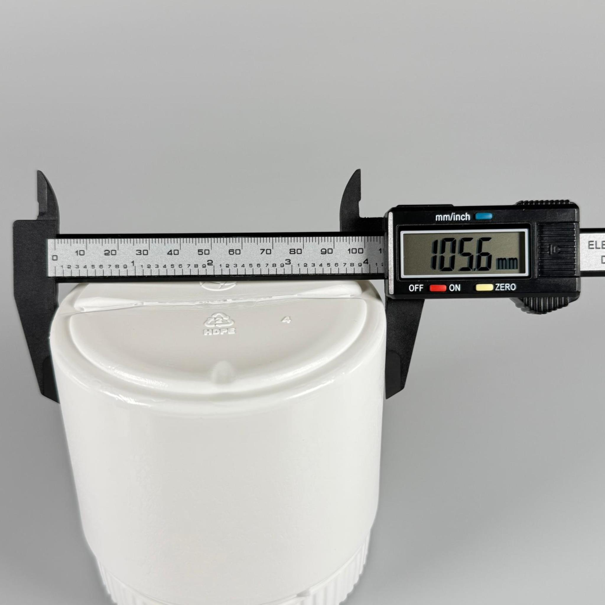 500 CC POMAT KUTUSU KİLİTLİ KAPAKLI BEYAZ - 500 ML PE POLİETİLEN KREM KAVANOZU