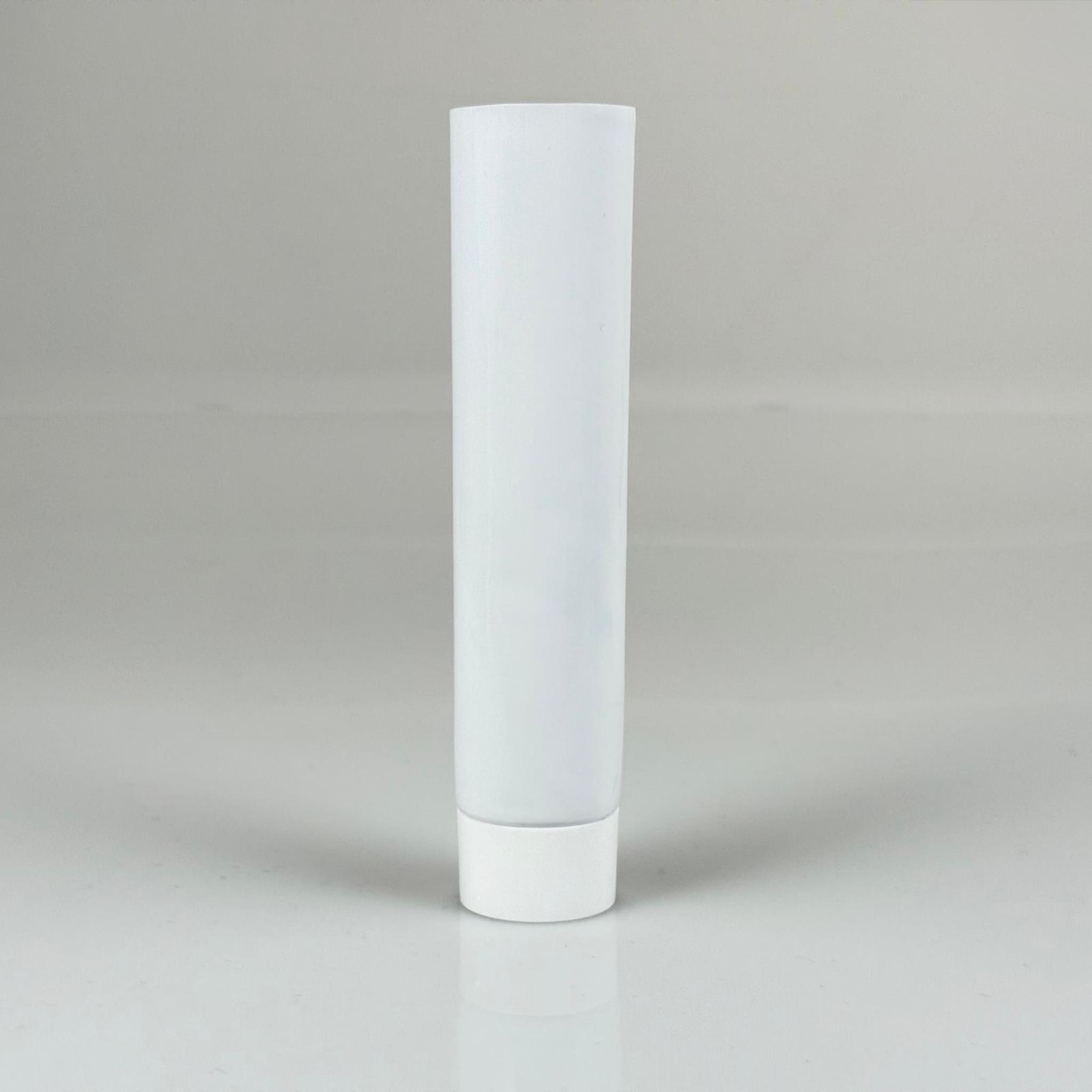 LAMİNE TÜP (İÇİ ALÜMİNYUM) KOZMETİK İÇİN BEYAZ BOŞ KREM (AĞZI FOLYOLU) TÜPÜ KAPAKLI - 100 ML - MERHEM TÜPÜ - LİPGLOSS TÜP - DUDAK PARLATICISI TÜPÜ - BAL DOLUMU İÇİN TÜP - DÜZ - ALTI AÇIK ELLE KAPANMAZ ISITICI GEREKİR