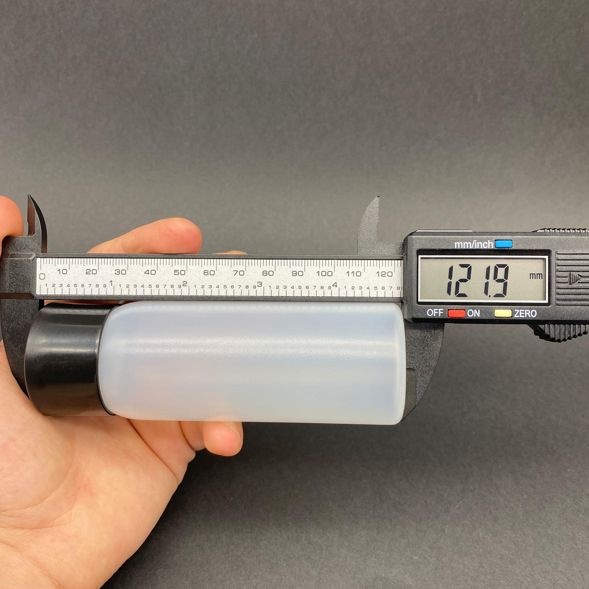 100 CC SERT NATÜREL ŞİŞE - SİYAH KOLONYA KAPAKLI - KOLONYA TIPALI - 100 ML PLASTİK KOLONYA ŞİŞESİ