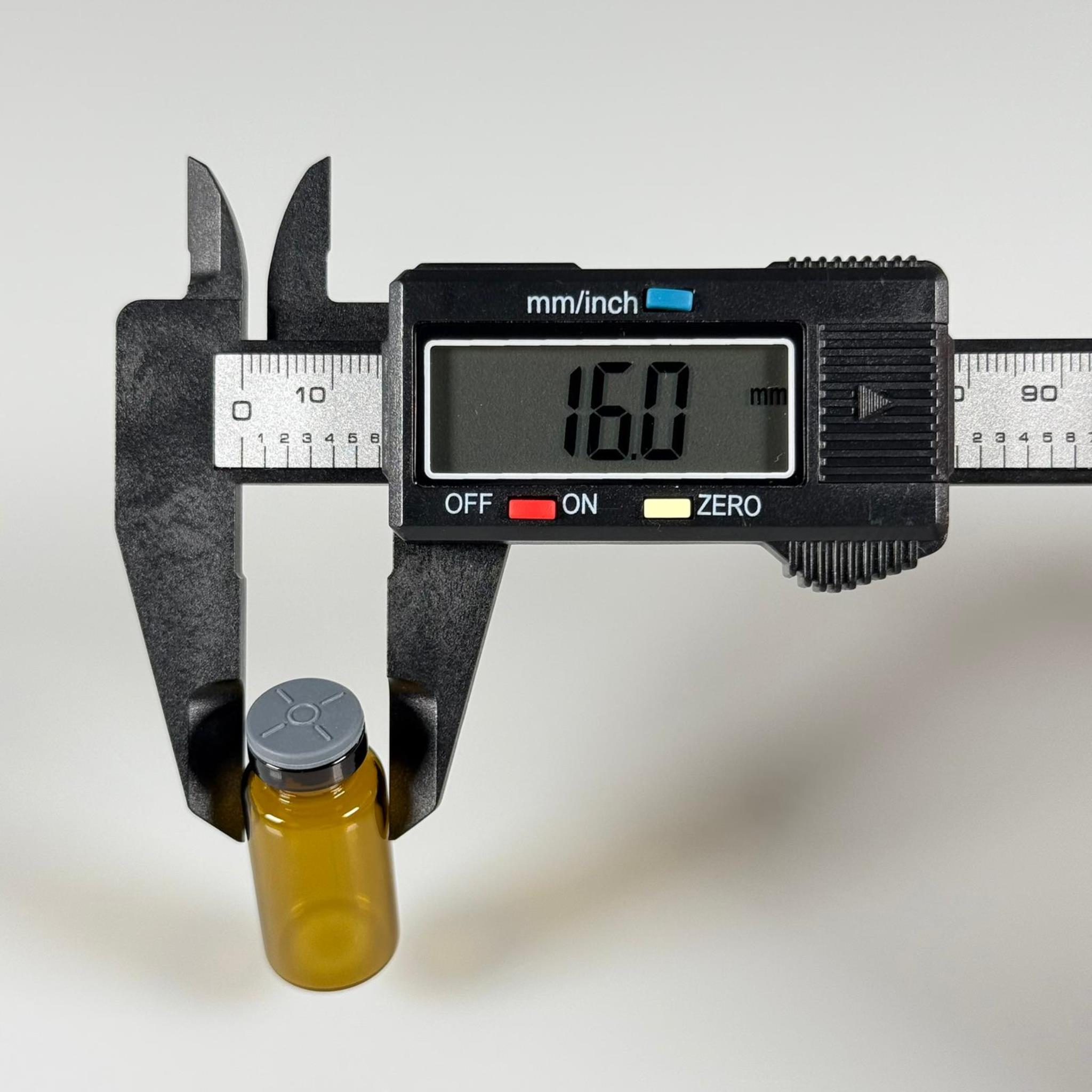 3 ML vial flakon şişe - 13 ağız 3 cc amber cam ilaç şişesi + kauçuk butil enjektör tıpası