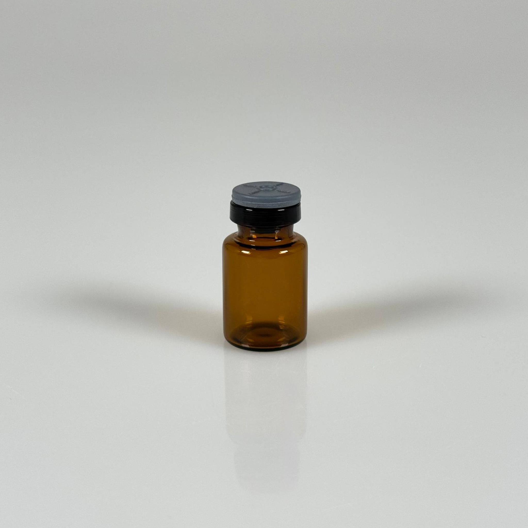 2 ML vial flakon şişe - 13 ağız 2 cc amber cam ilaç şişesi + kauçuk butil enjektör tıpası