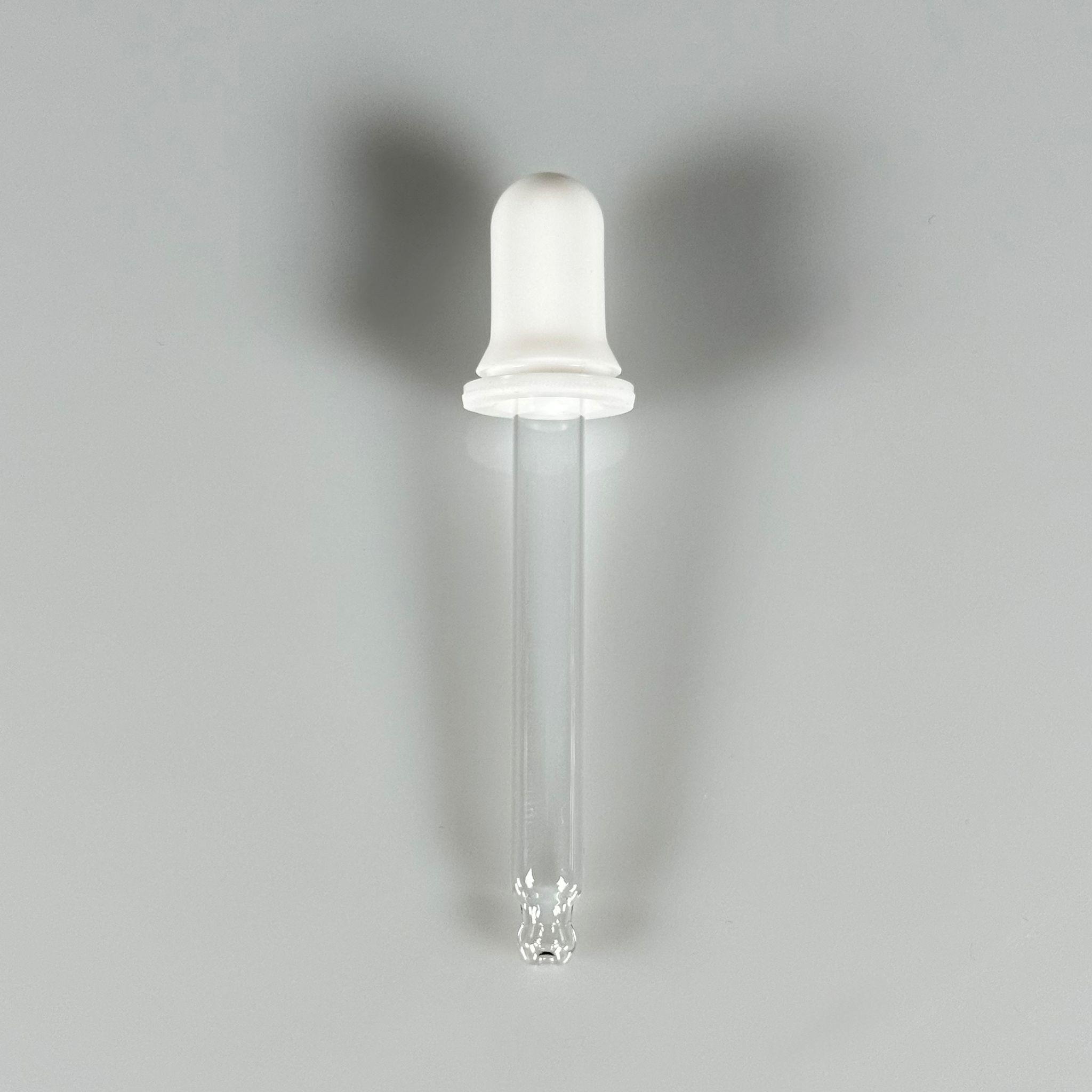 CAM DAMLATMA PİPETİ - DAMLATMA ÇUBUĞU - DAMLALIKLI ÇUBUK - 5,9 CM CAM - PARFÜM, ESANS, KİMYASAL, GIDA, LABORATUVAR VB İÇİN ÇOK AMAÇLI SİLİKON PUARLI CAM DAMLALIK