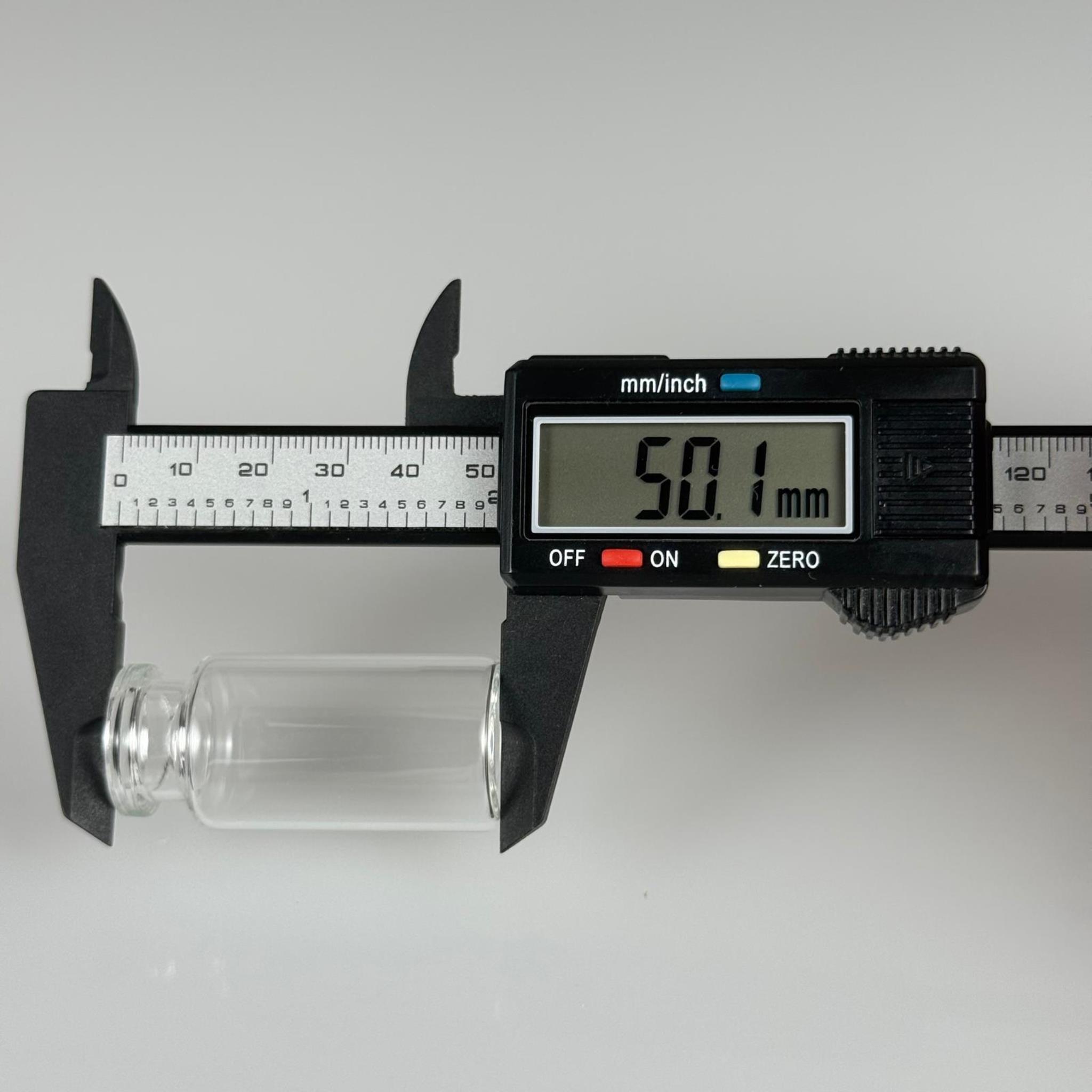 BOROSİLİKAT CAM ŞİŞE - 12 CC - 23x50 MM - ÇEKME CAM BORU FLAKON İNCE PENİSİLİN ŞİŞESİ - AĞIZ ÇAPI 20 MM - FLAKON ŞİŞELERİ VİAL ŞİŞE