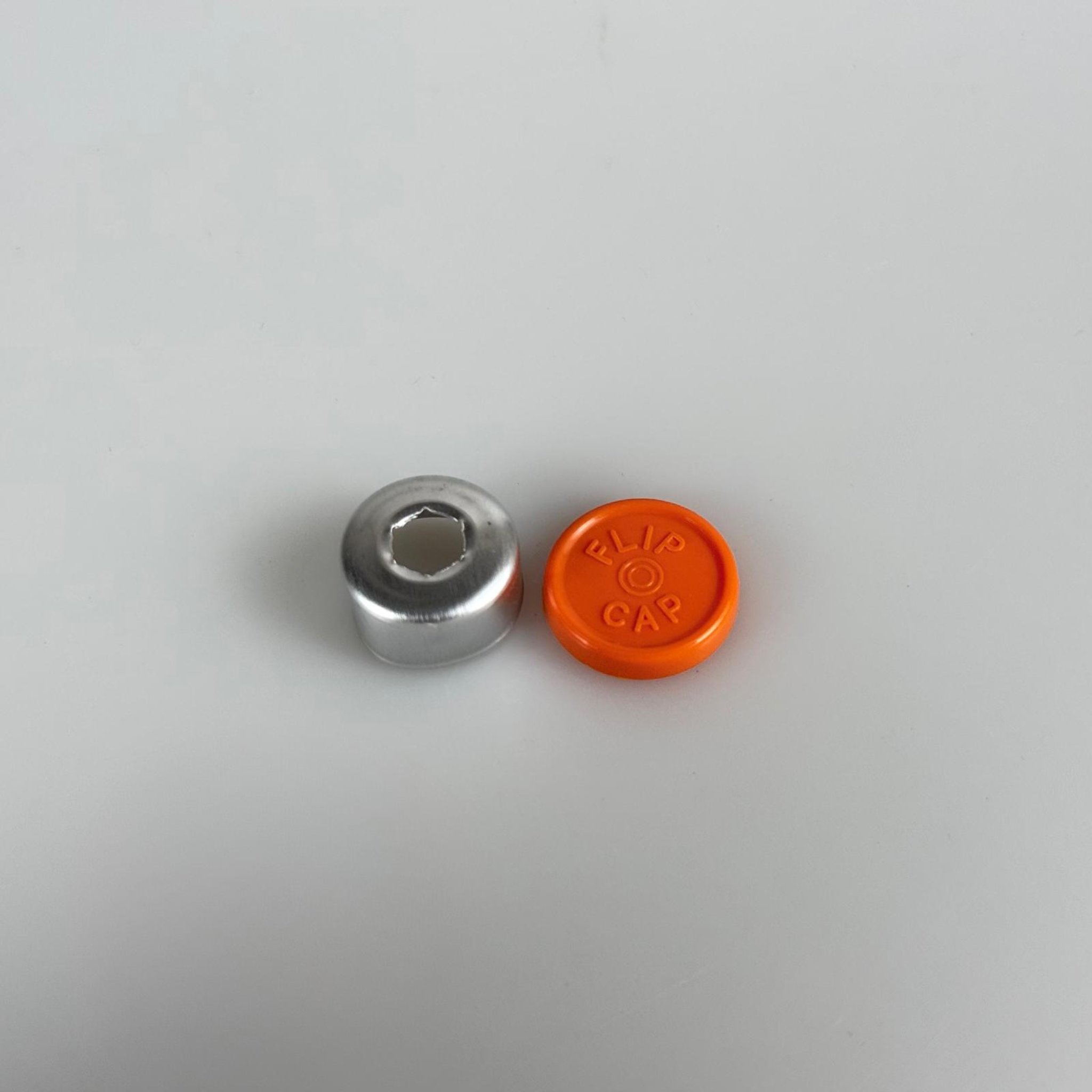 13 MM PENİSİLİN FLAKON ALÜMİNYUM KAPAK - TURUNCU