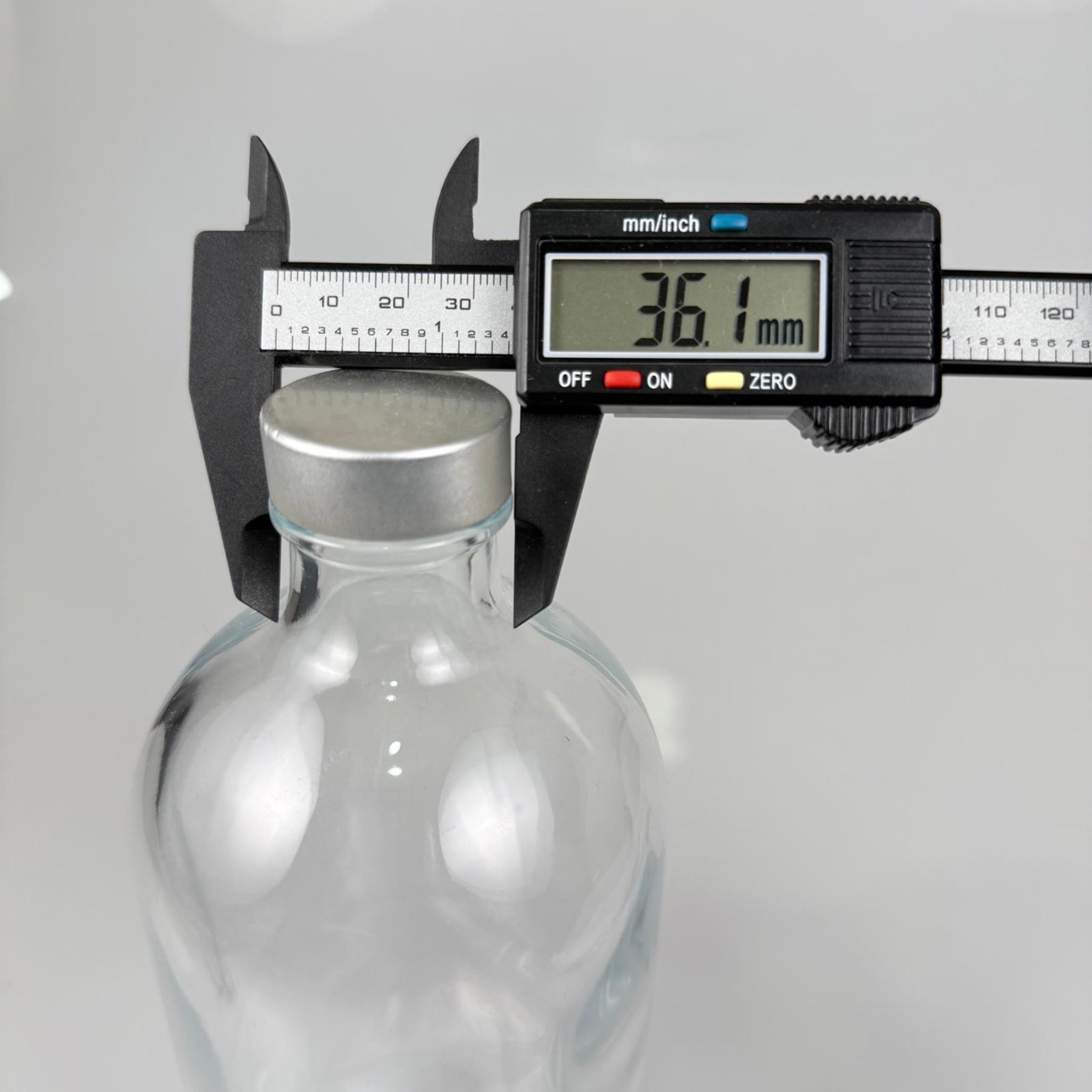 PAŞABAHÇE İCONİK SU ŞİŞESİ 1000 CC - 1000 ml Premium Cam Su Şişesi Mat Alüminyum Kapaklı