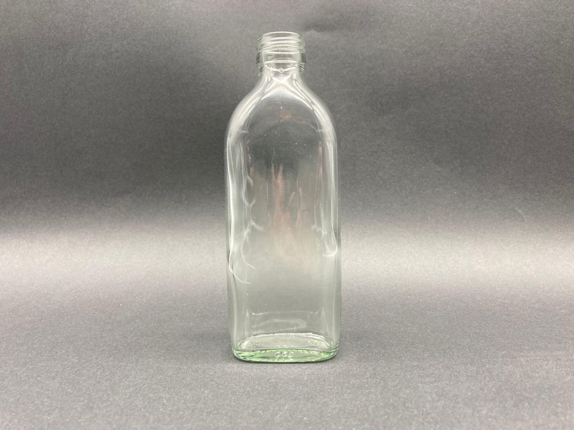 150 CC ŞEFFAF CAM YASSI COLD BREW ŞİŞE (SOĞUK KAHVE ŞİŞESİ) KAPAKSIZ (25 AĞIZ) - 150 ML YASSI CAM ŞİŞE