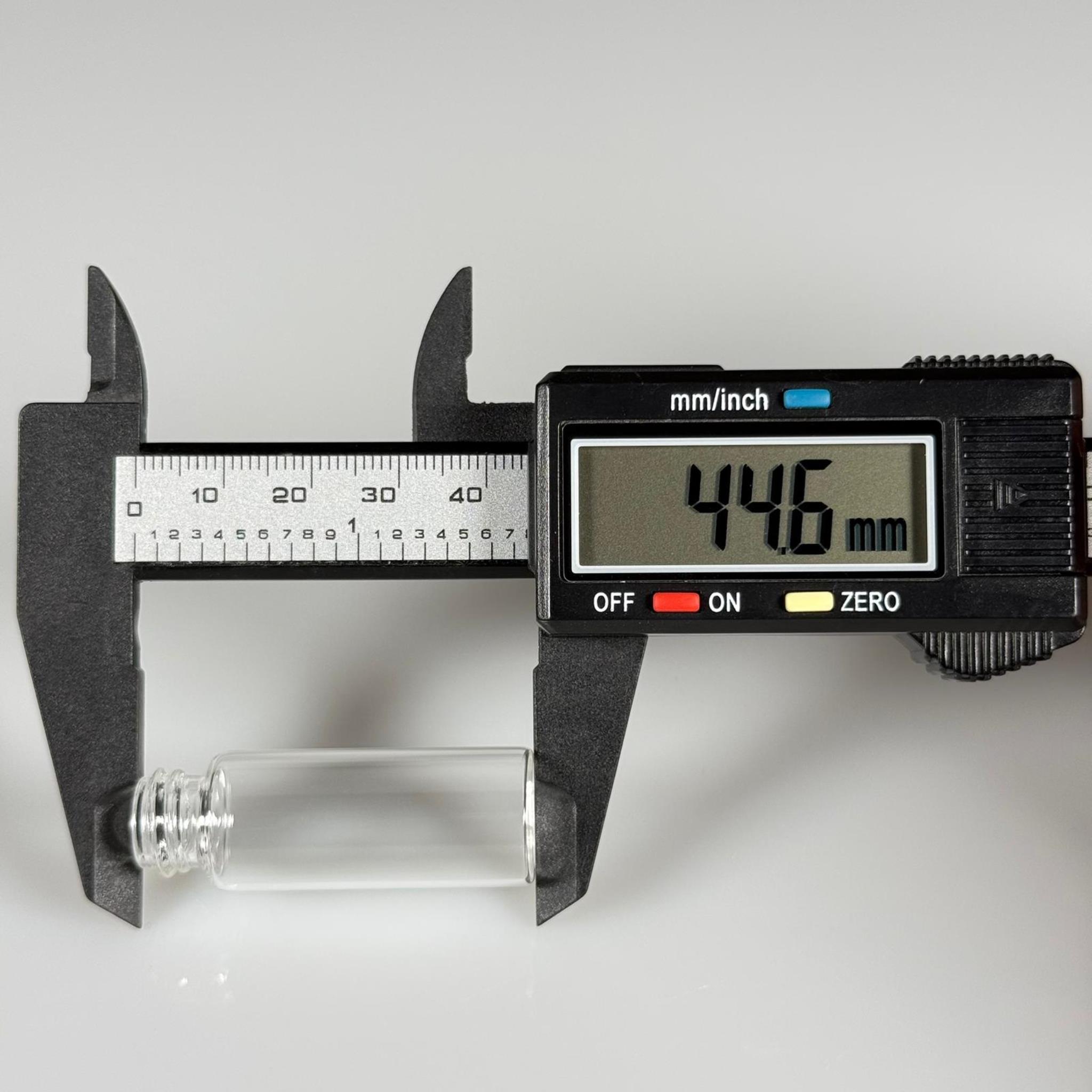 5 CC ŞEFFAF CAM ŞİŞE - 14 MM VİDALI AĞIZ - KAPAKSIZ 5 ML CAM ŞİŞE