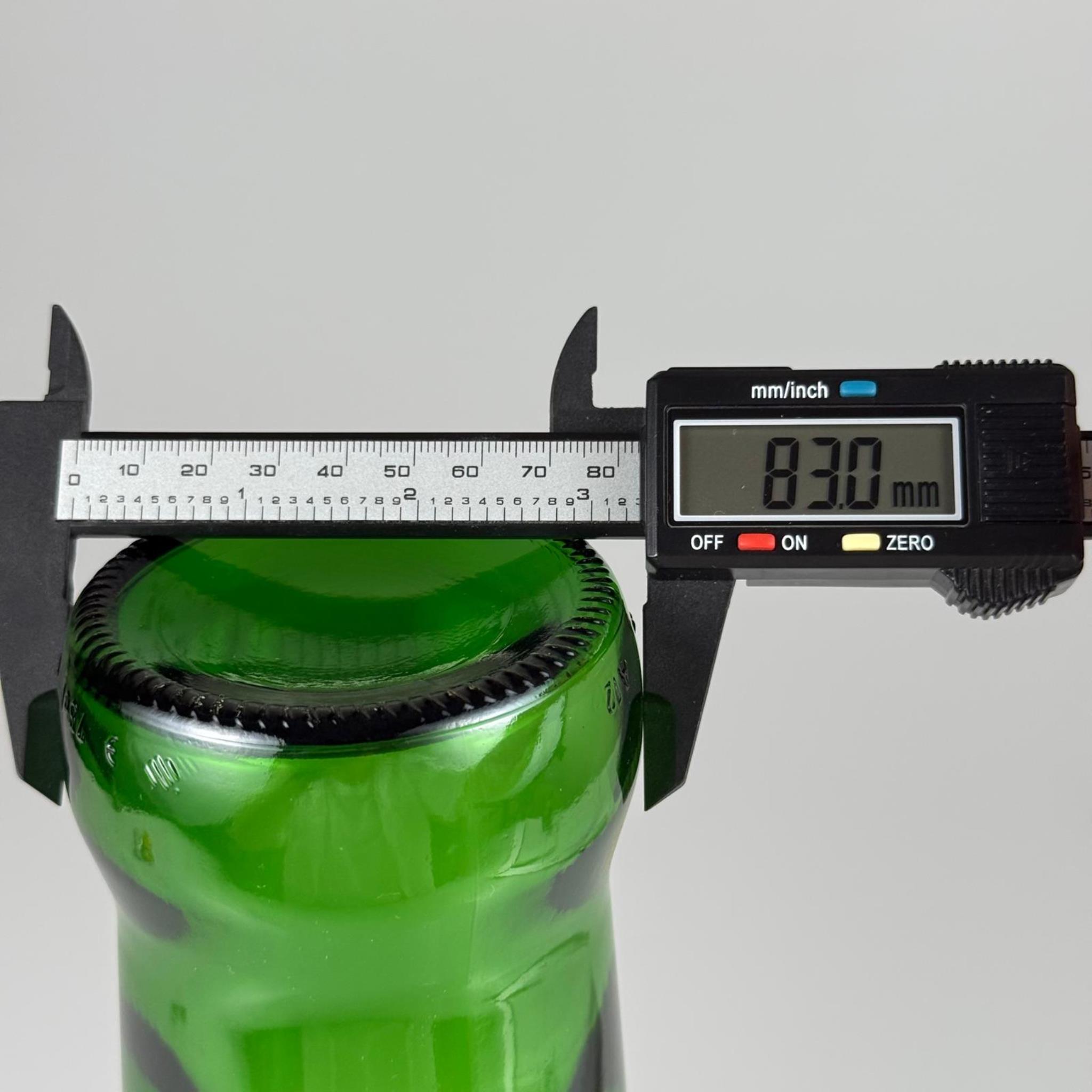 750 CC YEŞİL CAM ŞİŞE - SİYAH METAL KAPAKLI - 750 ML CAM ŞİŞE