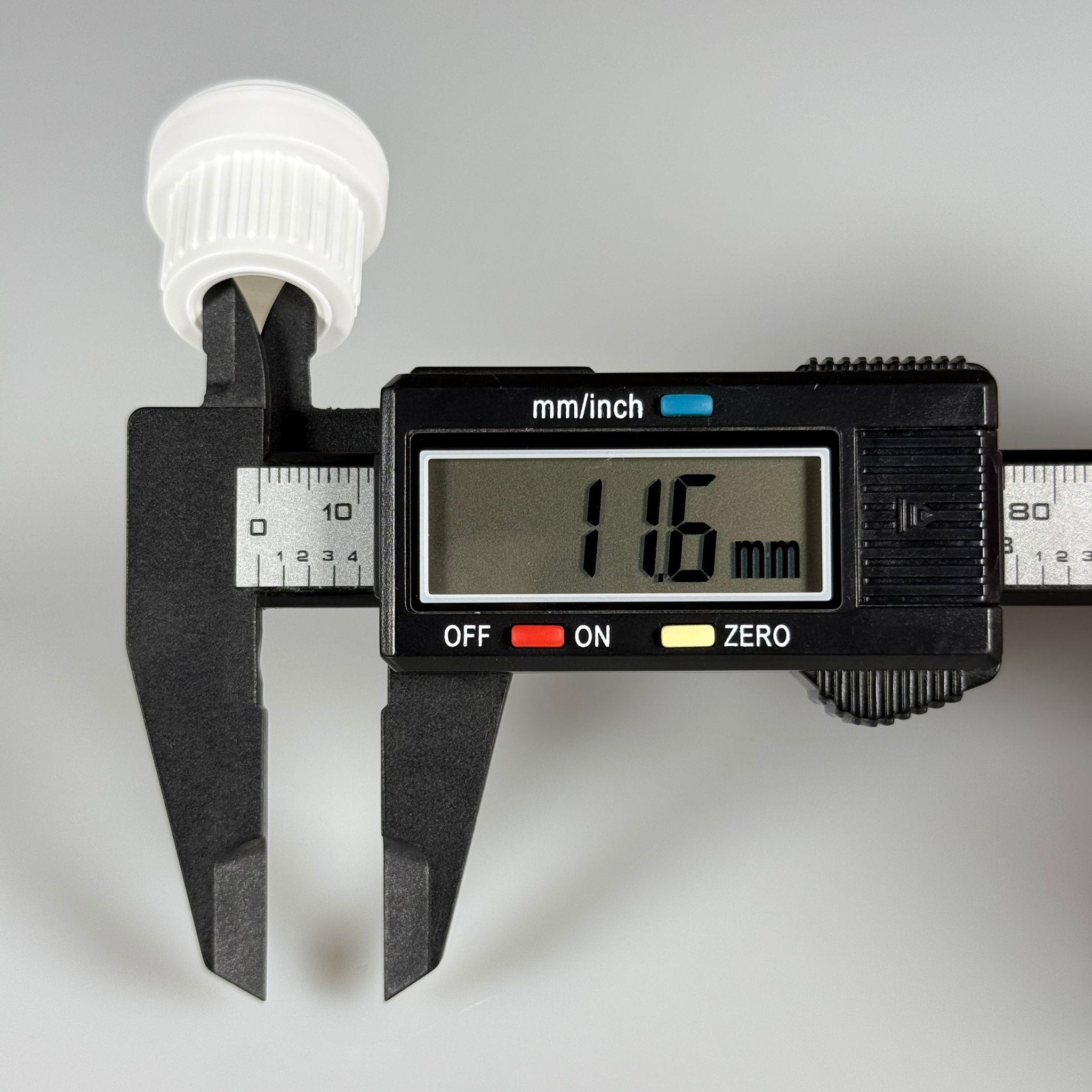 18 MM DELİKLİ PLASTİK KAPAK BEYAZ KİLİTLİ (DAMLALIK İÇİN)