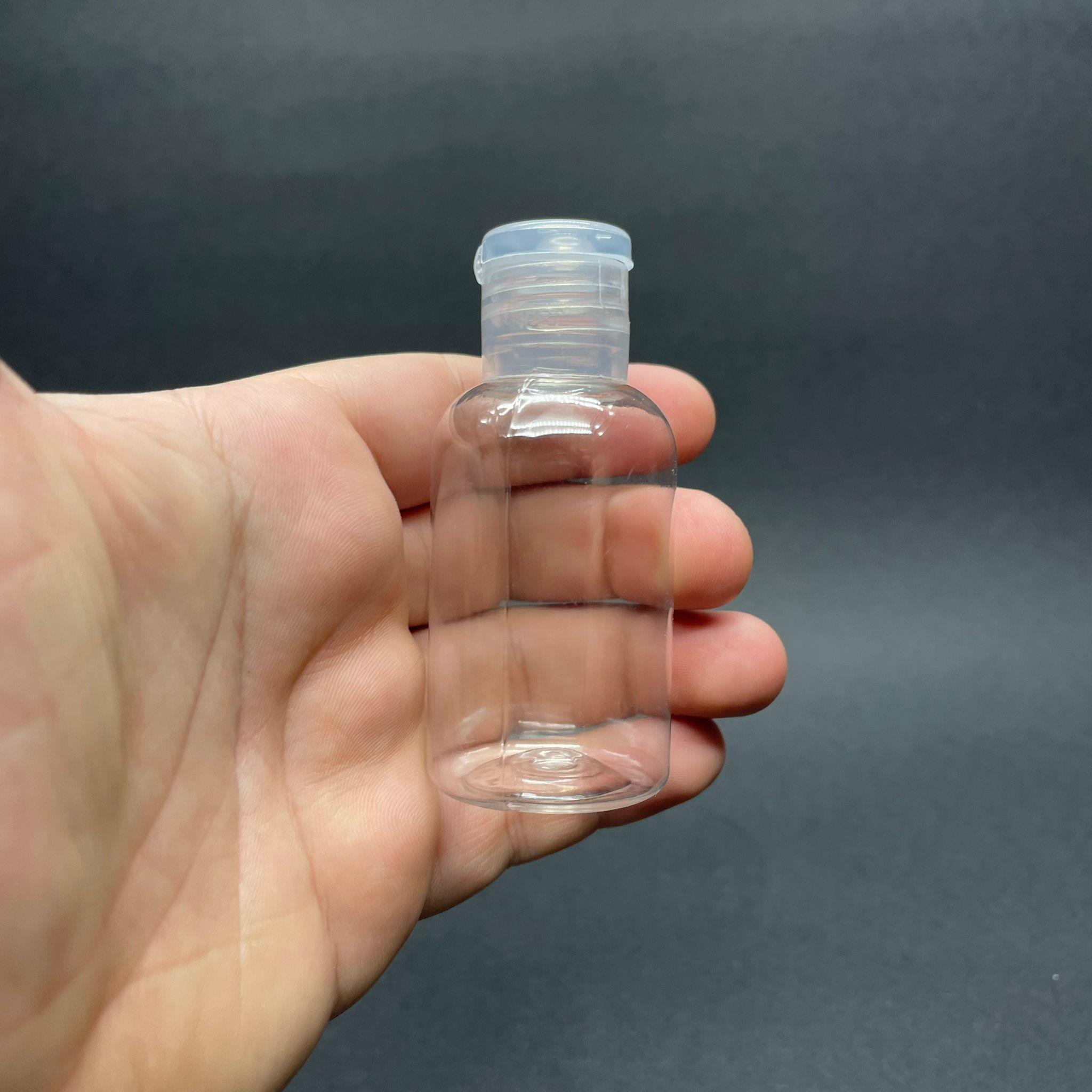 40 CC PET ŞİŞE - ŞEFFAF FLİPTOP KAPAKLI  - 40 ML AÇILIR KAPANIR AKITICILI KAPAKLI PET ŞİŞE
