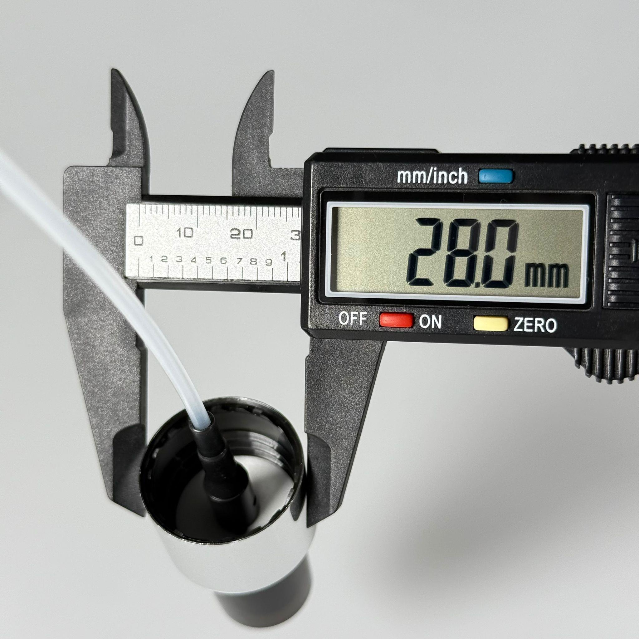 24 MM SPREY PARMAK SPREY GÜMÜŞ SİYAH METALİK KAPLAMALI 24 MM VALF