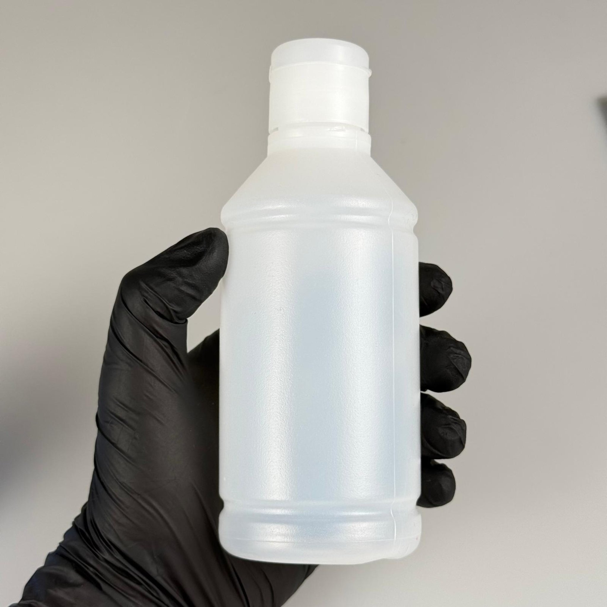 250 CC TİNER ŞİŞESİ - ŞEFFAF FLİPTOP KAPAKLI - 250 ML KİMYASALA DAYANIKLI PLASTİK ŞİŞE - 0,25 LT POLİETİLEN ŞİŞE