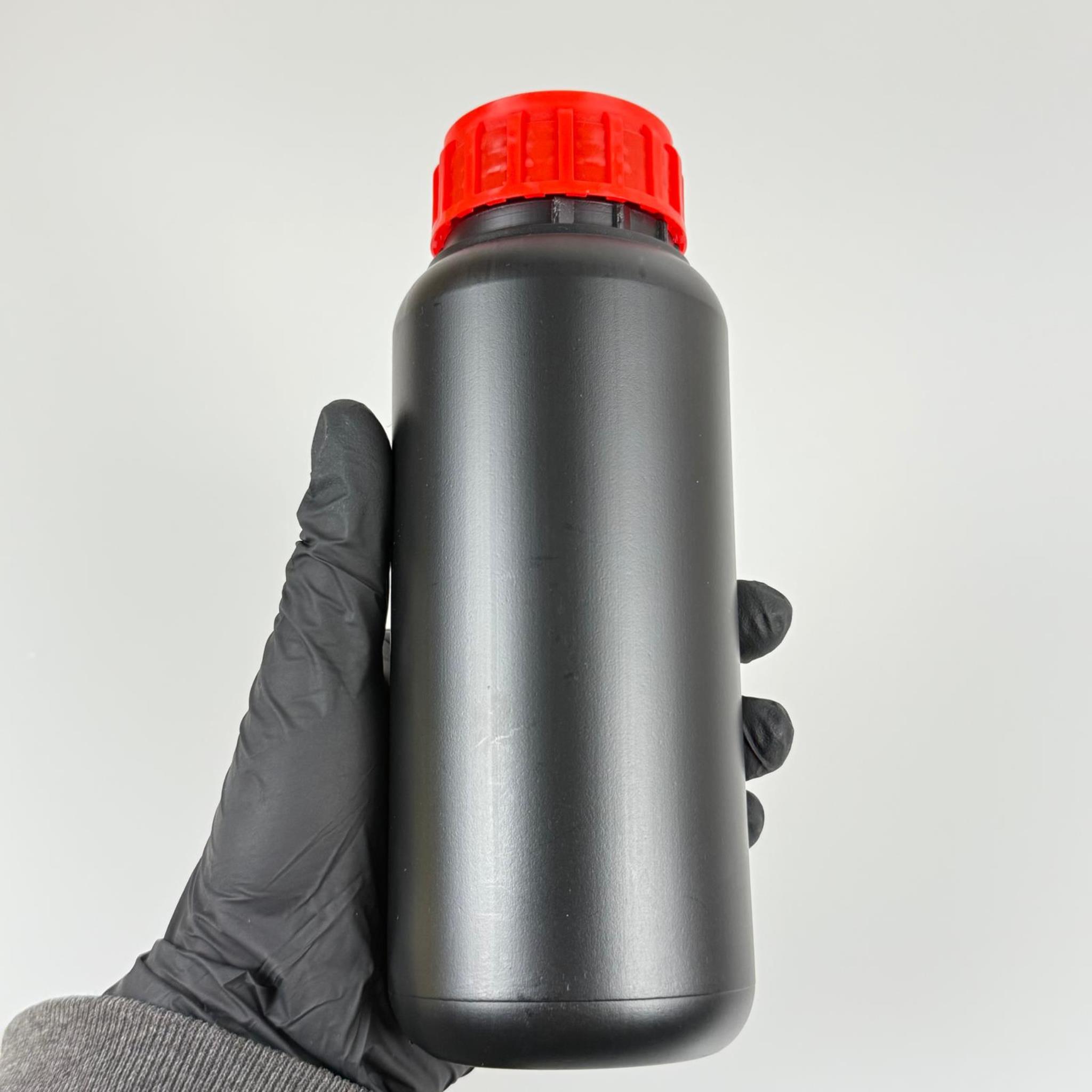 0,5 LT ZİRAİ İLAÇ BİDONU SİYAH + KIRMIZI ALÜMİNYUM FOLYOLU İNDİKSİYON CONTA SK50 KAPAK + KENDİNDEN YAPIŞKANLI KÖPÜK CONTALI - 500 CC PE POLİETİLEN TARIM BİDON