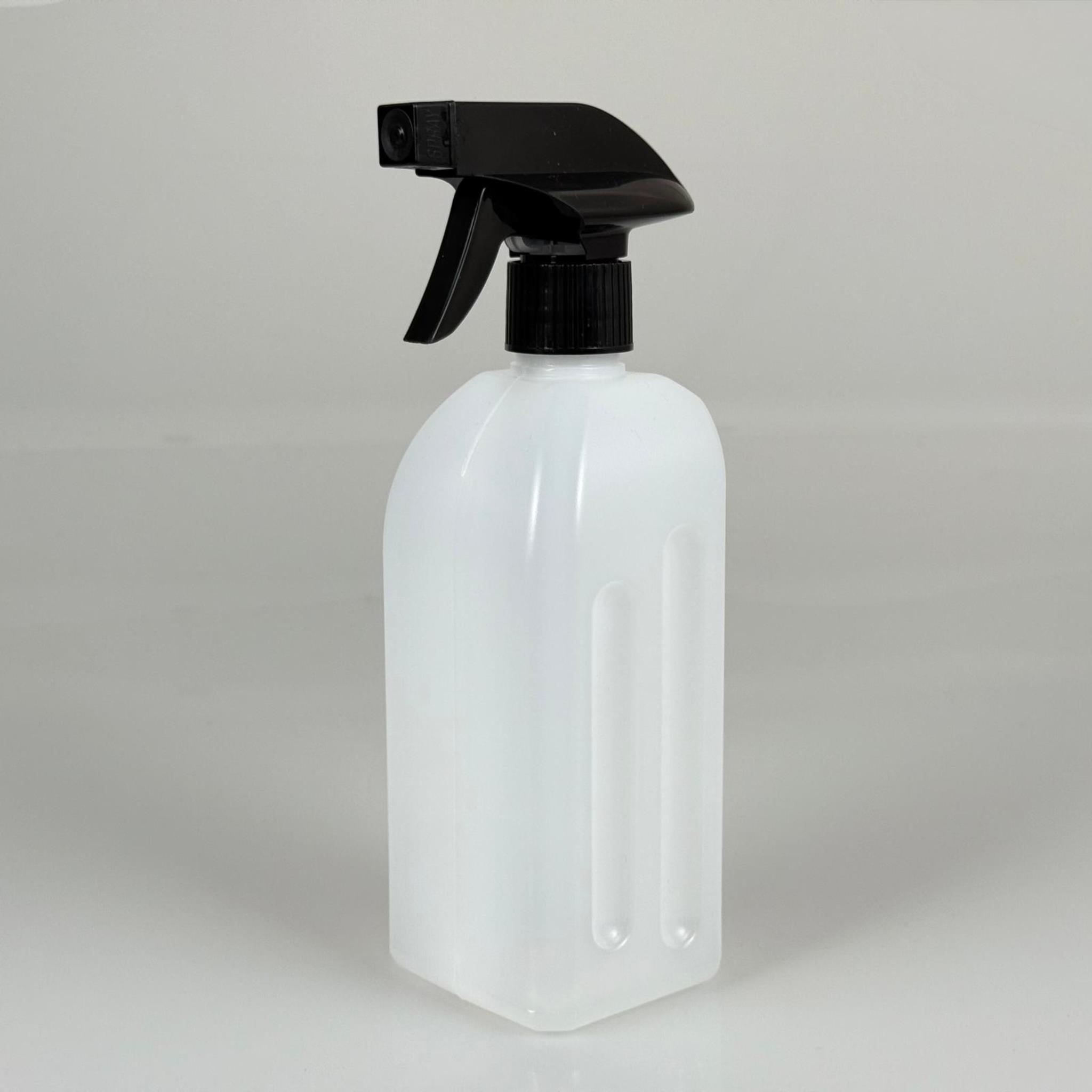 500 CC DEZENFEKTAN BİDONU - SİYAH TETİK SPREYLİ - 500 ML BEYAZ BOŞ DEZENFEKTAN BİDONU