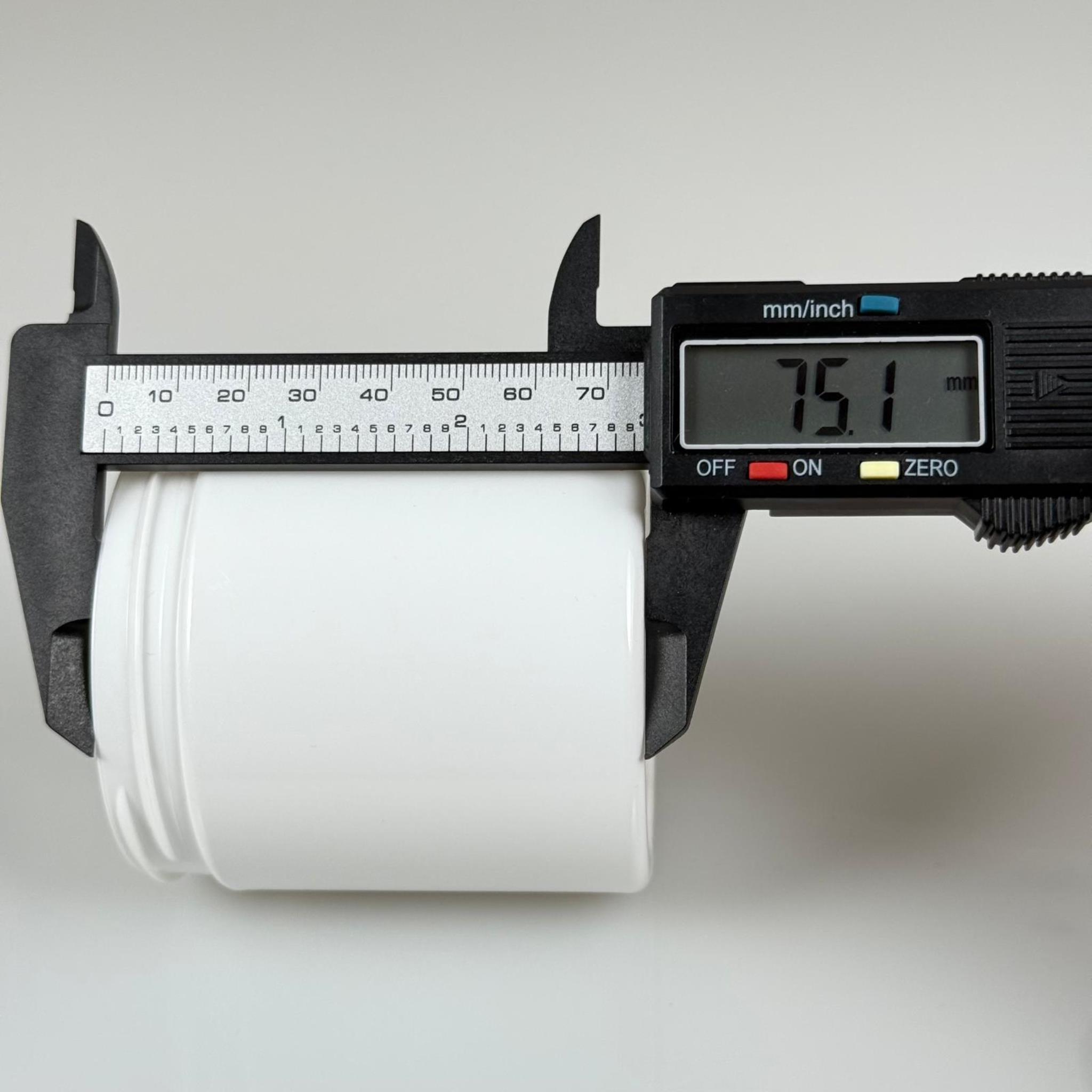 250 CC SERT PLASTİK BEYAZ KREM KAVANOZU KAPAKSIZ (70 AĞIZ) - 250 ML PLASTİK KAVANOZ