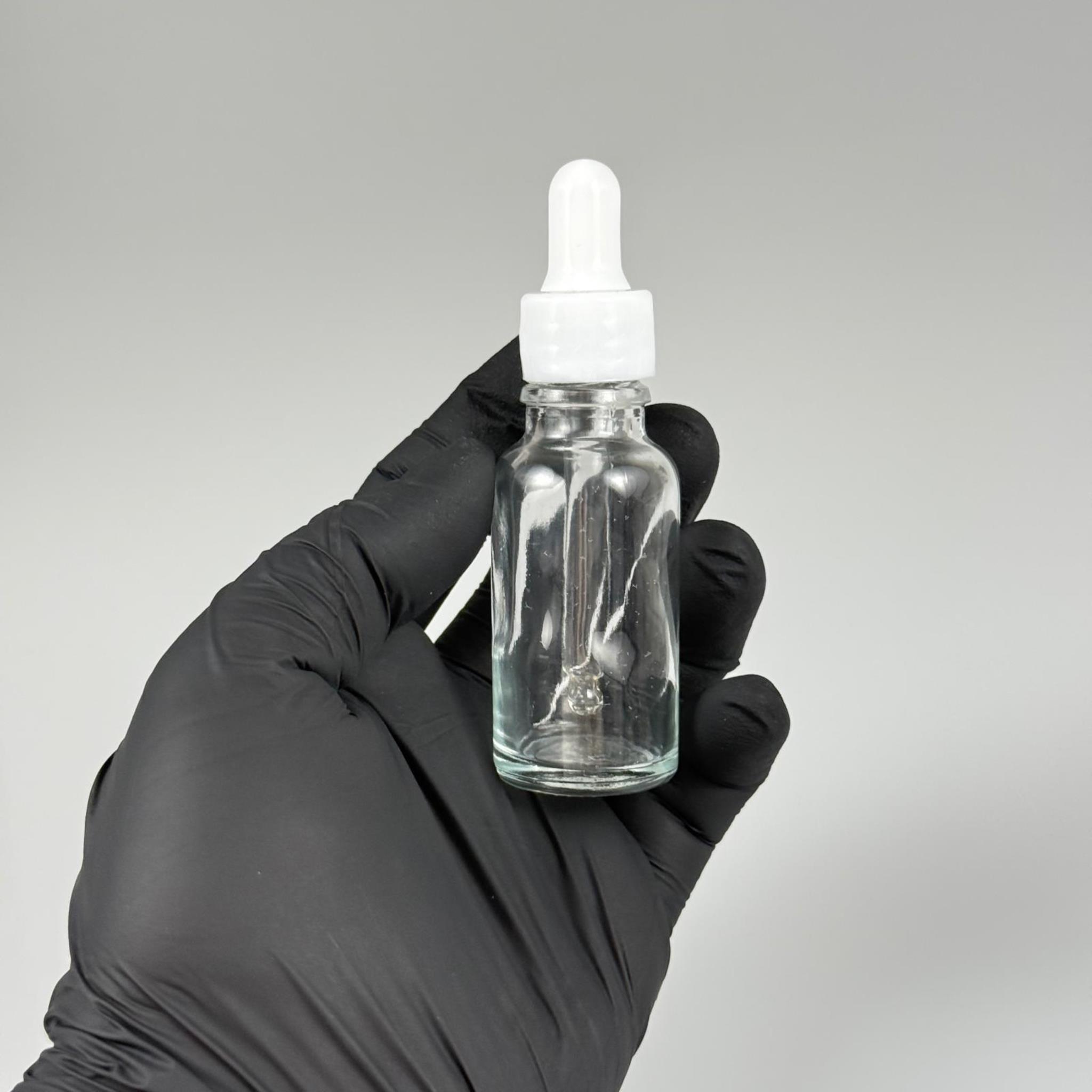 20 CC ŞEFFAF CAM DAMLALIKLI ŞİŞE - BEYAZ EMZİK + BEYAZ DÜZ KAPAK + CAM PİPET TAKIM - 20 ML DAMLALIKLI ŞİŞE SETİ
