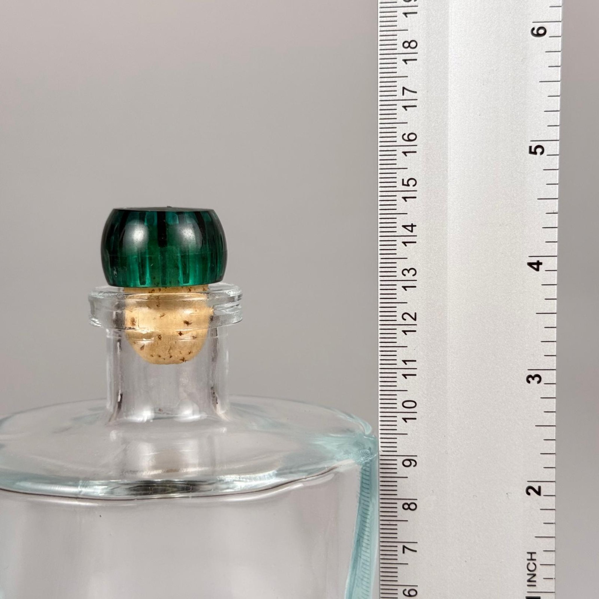 500 CC LÜX ŞİŞE - SİLİNDİR - 500 ML BÜYÜK BOY DİFFUSER ŞİŞE YEŞİL MANTAR TIPALI
