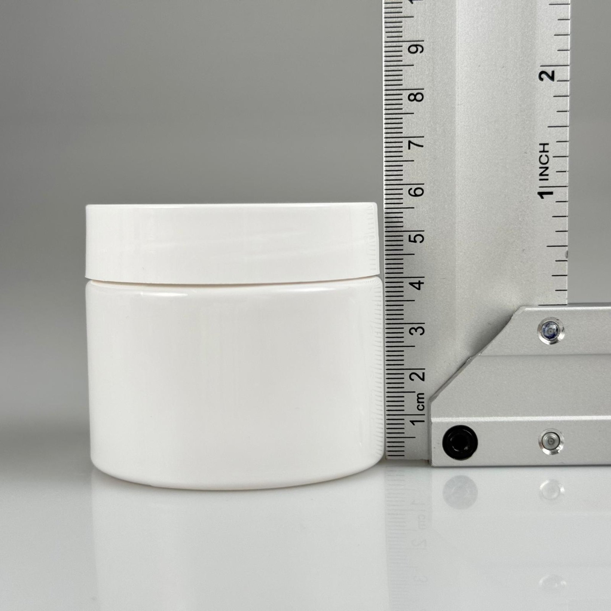 100 CC BEYAZ PET KAVANOZ - BEYAZ KAPAKLI - İÇ TIPALI  - 100 ML PLASTİK KREM KAVANOZU