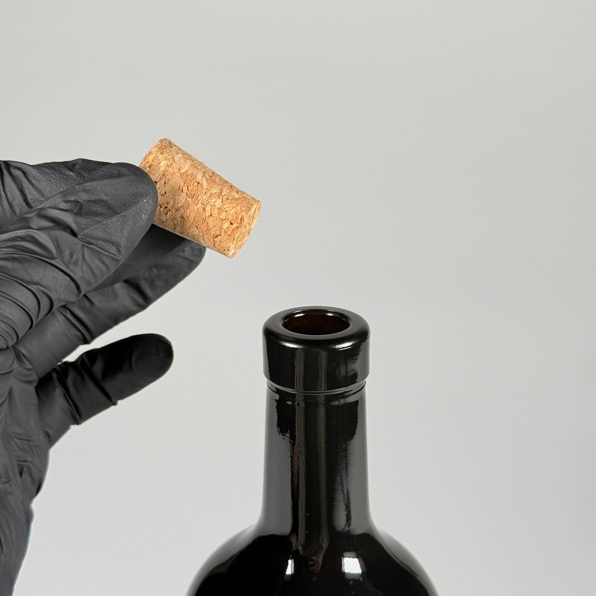 500 CC SİYAH OLİVE YAZI CAM ZEYTİNYAĞ ŞİŞESİ - MANTAR TIPALI - 500 ML YAĞDANLIK BASKILI CAM ŞİŞE