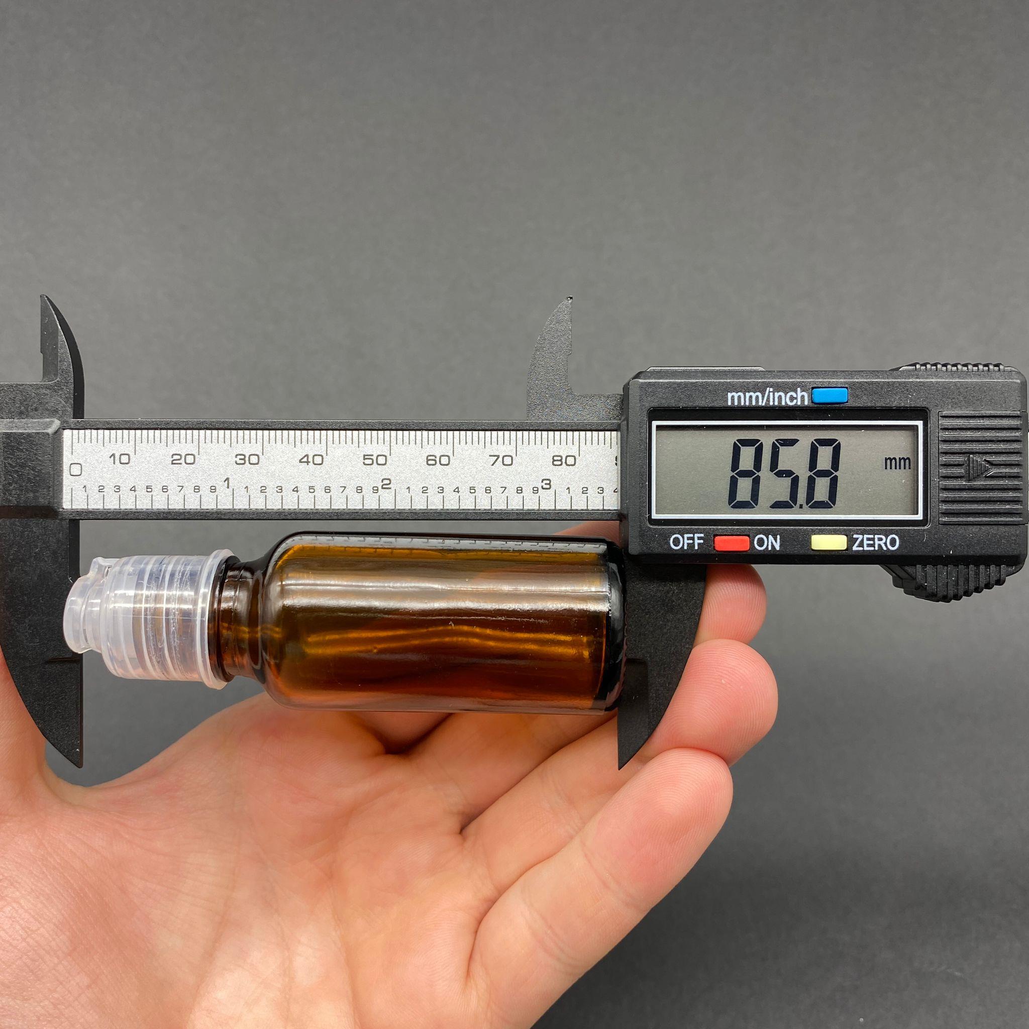 20 CC KAHVERENGİ CAM ŞİŞE - AKITICILI FLİPTOP KAPAKLI - 20 ML AMBER STANDART CAM ŞİŞE