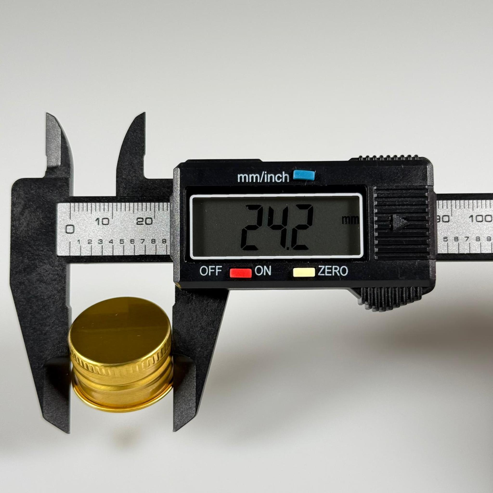 24 MM VİDALI METAL ALÜMİNYUM GOLD KAPAK