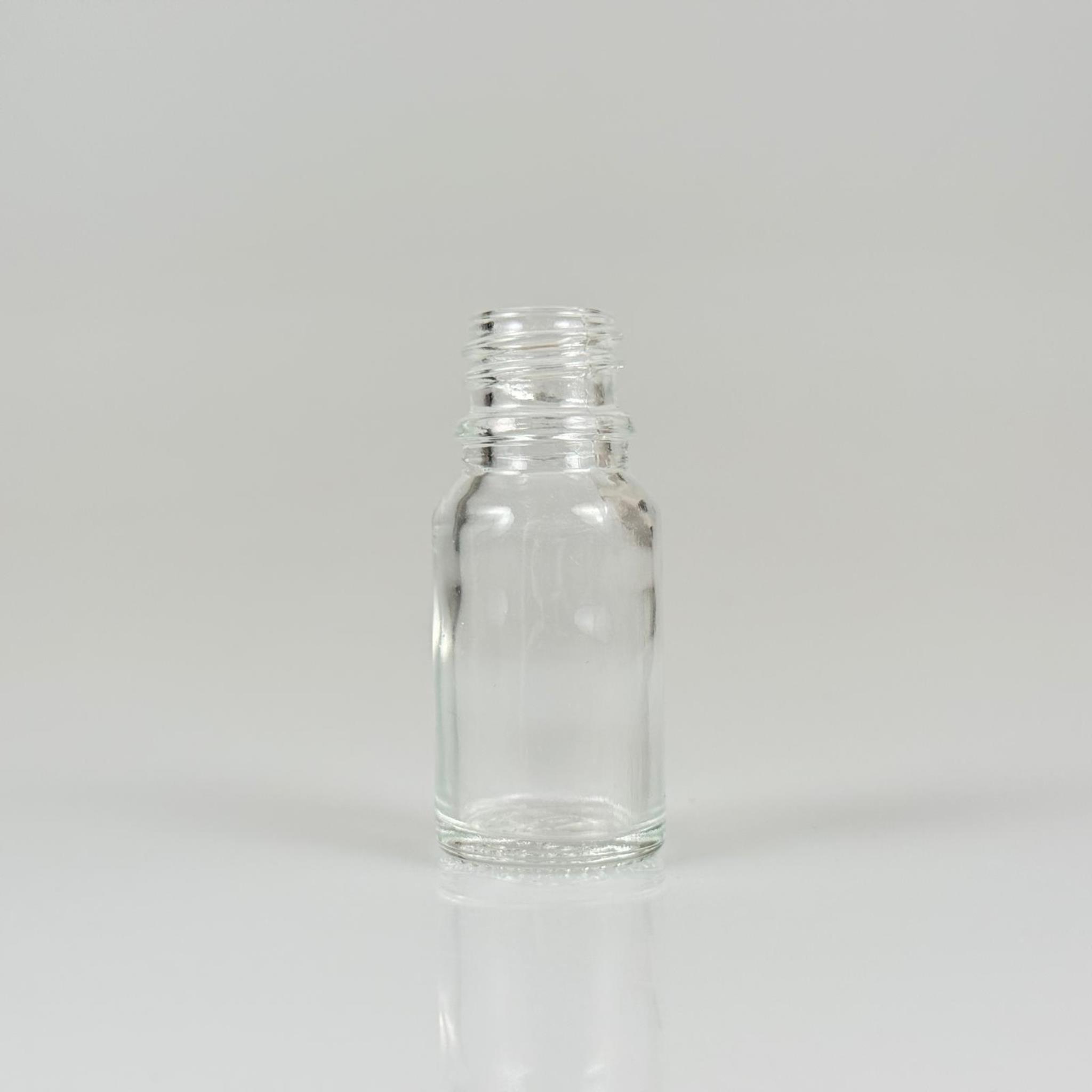 10 CC ŞEFFAF CAM ŞİŞE KAPAKSIZ (18 AĞIZ) - 10 ML CAM ŞİŞE