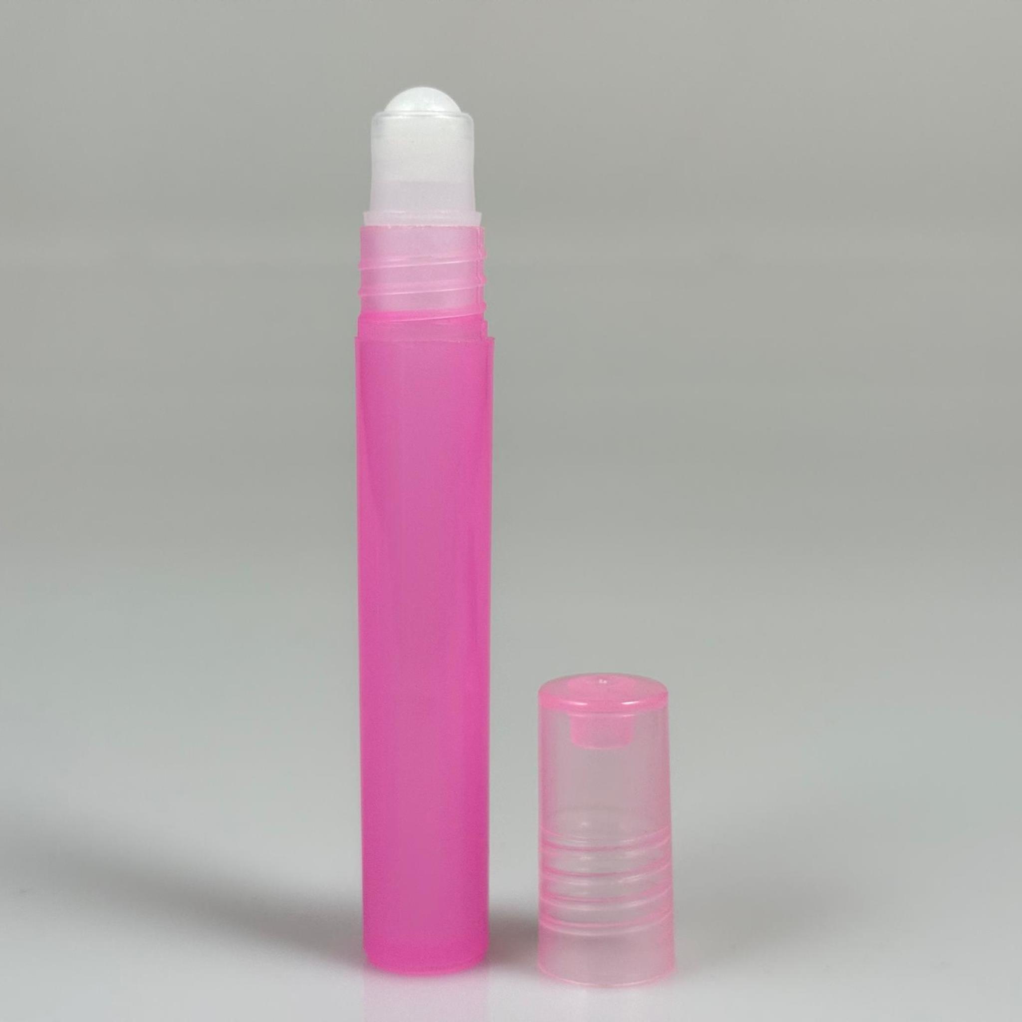 4,5 CC PLASTİK ROLL-ON ŞİŞE - BİLYELİ ŞİŞE - MİS ŞİŞESİ - ESANS ŞİŞESİ - KOKU - ŞİŞESİ - PARFÜMERİ ŞİŞESİ - PEMBE