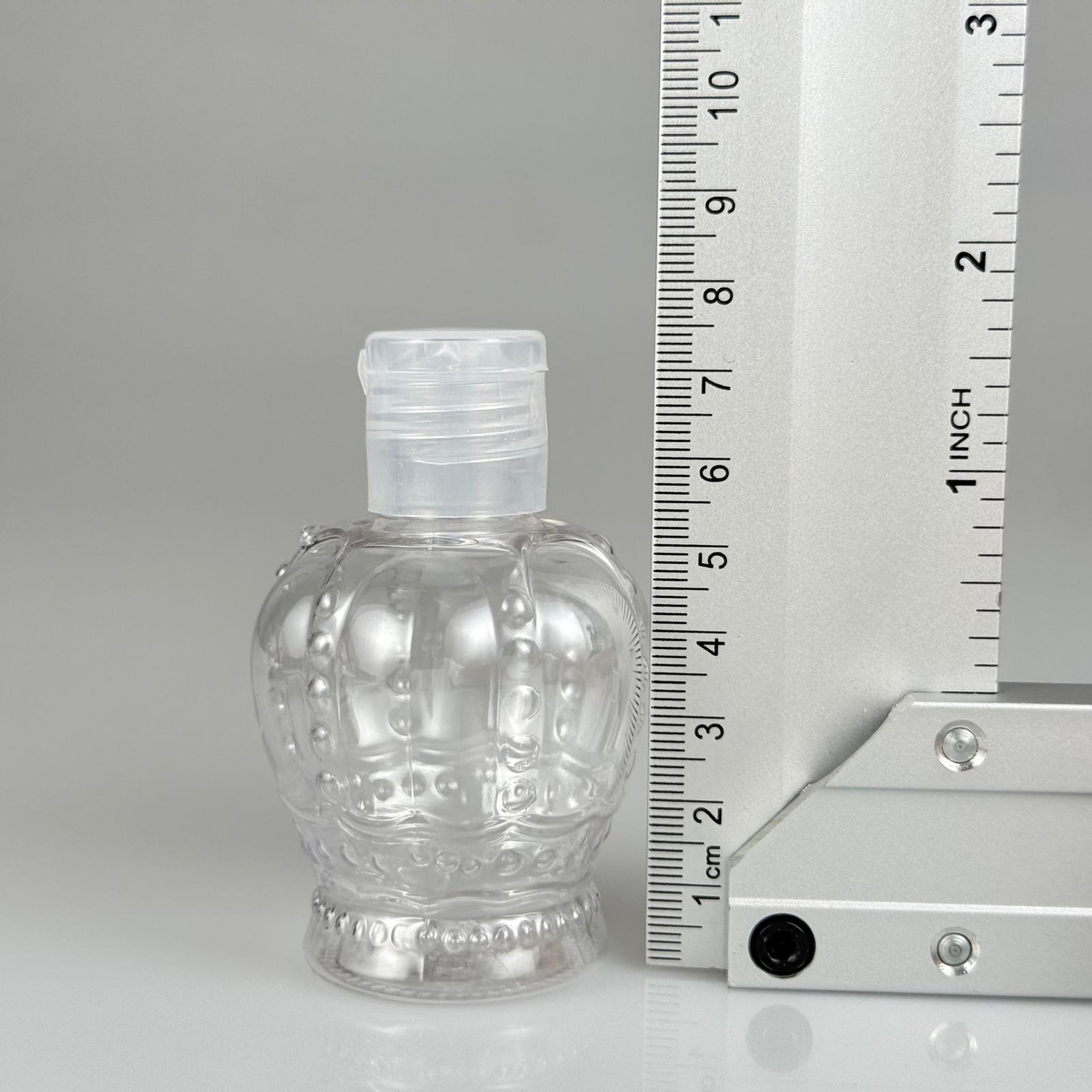 60 CC PET KRAL TACI ŞİŞE -  ŞEFFAF FLİPTOP AKITICI AÇILIR KAPAKLI - 60 ML BOŞ PLASTİK KOLONYA ŞİŞELERİ