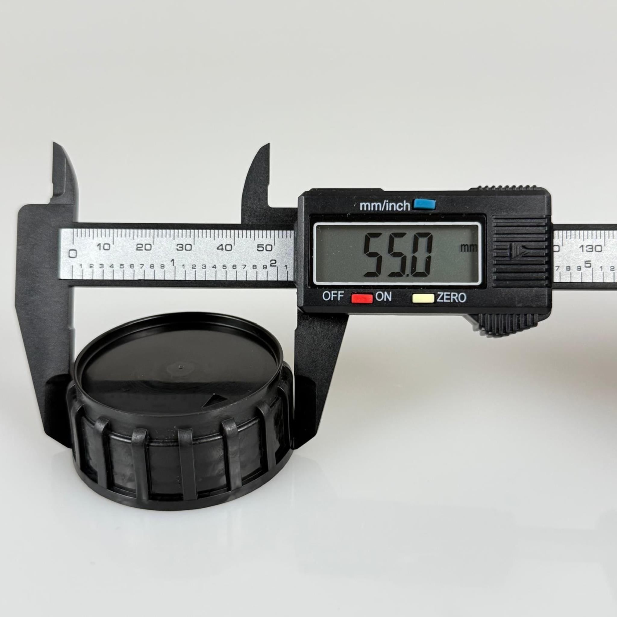 50 MM ALÜMİNYUM İNDİKSİYON CONTALI SİYAH PLASTİK KAPAK - SK50/24 BERİCAP PLASTİK ZİRAİ BİDON KAPAĞI (TARIM BİDONU İÇİN)