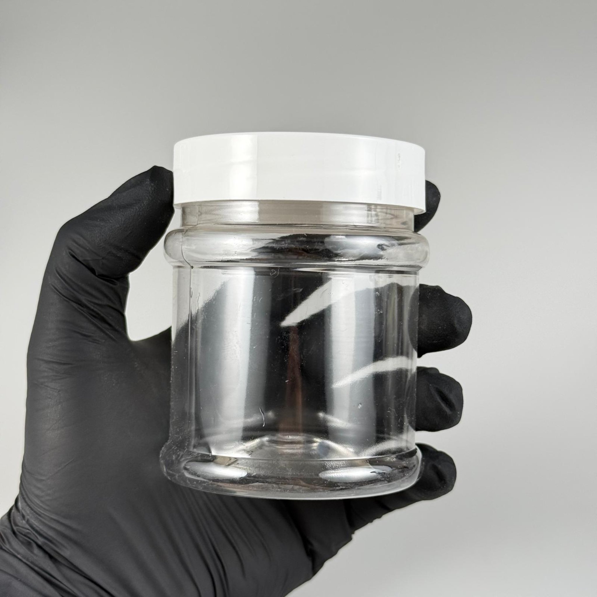200 CC PET KAVANOZ - BEYAZ KAPAKLI - İÇ TIPALI - 200 ML PLASTİK KREM KAVANOZU