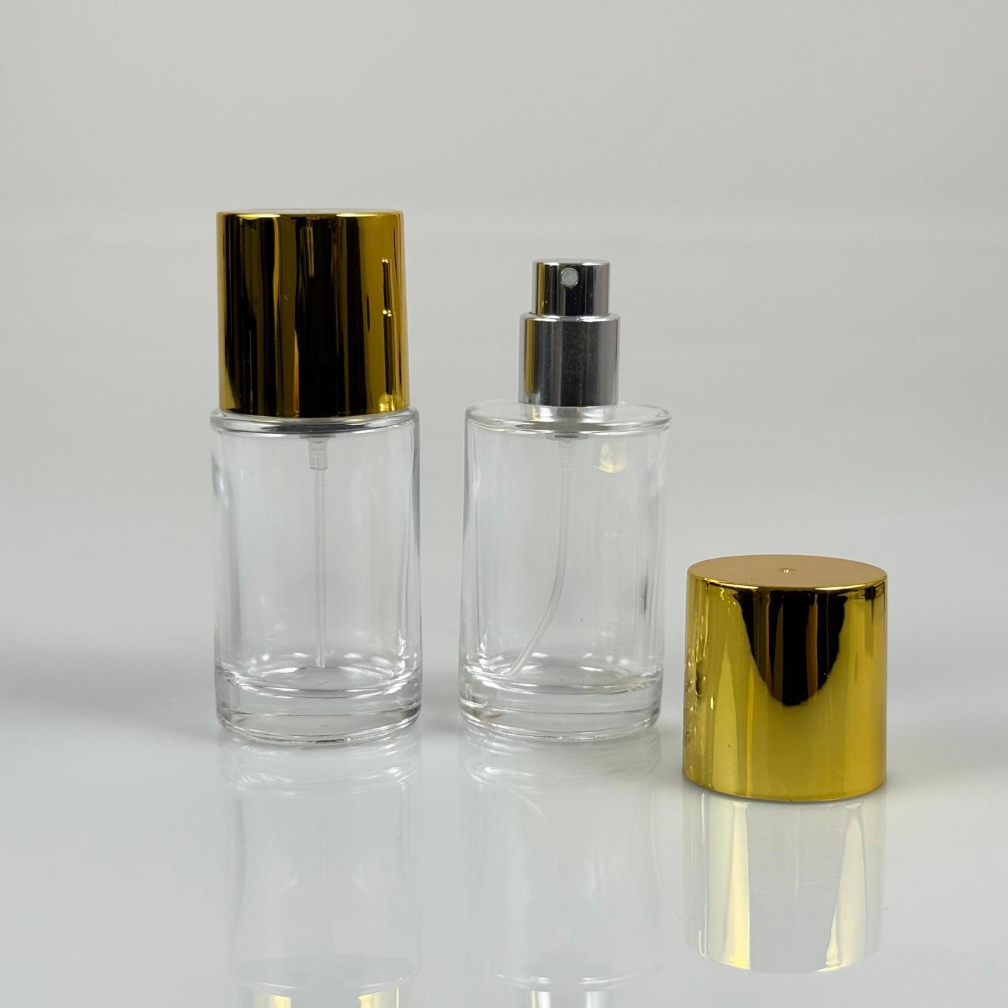 30 ML SİLİNDİR MODEL SAVAGE PARFÜM ŞİŞESİ - GÜMÜŞ METAL SPREYLİ + GOLD GENİŞ KAPAKLI (AĞIZ 15 MM GEÇME KOLAY KAPAMA)