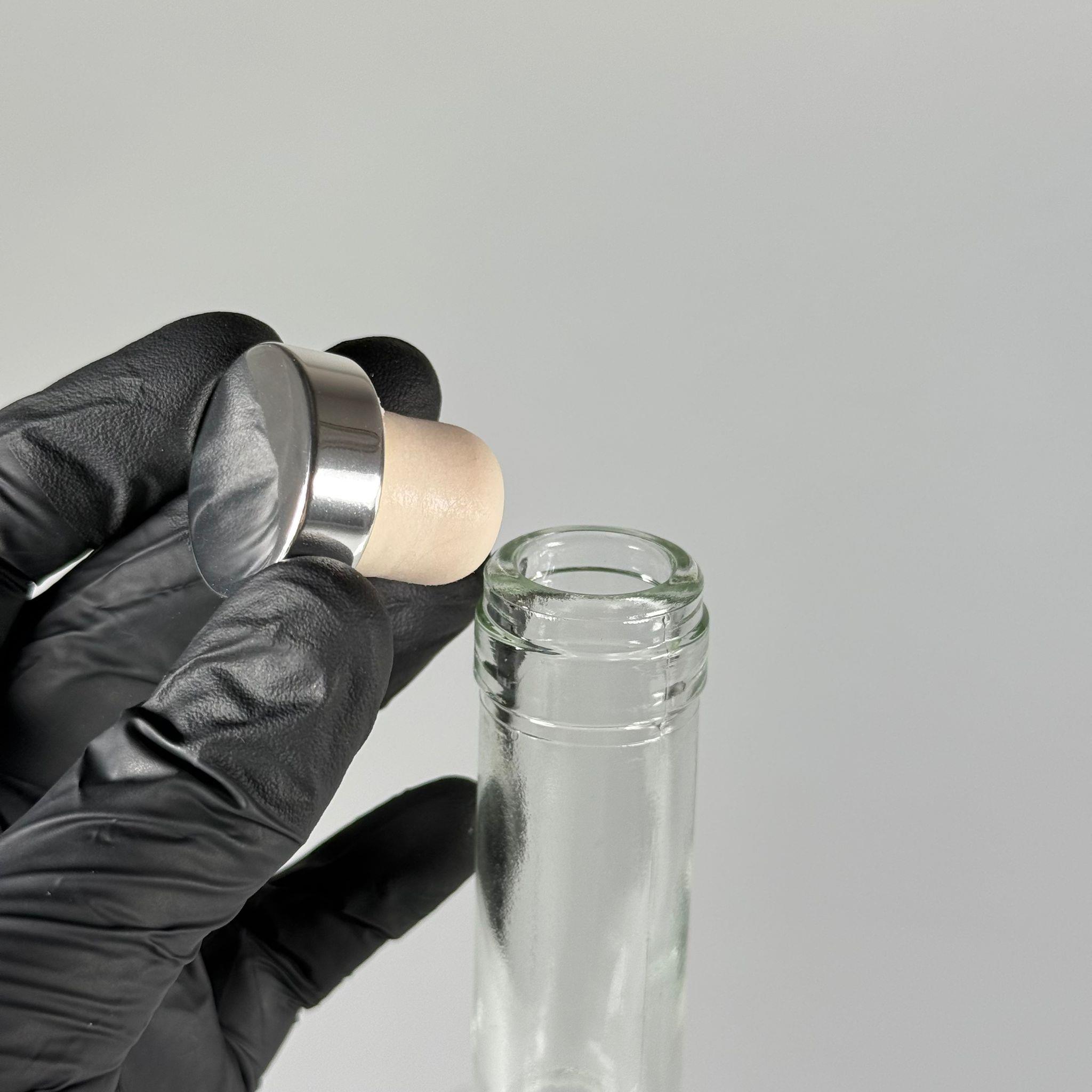 750 CC PAŞABAHÇE YAĞDANLIK ŞİŞESİ - GÜMÜŞ SENTETİK MANTAR TIPALI - 750 ML YAĞ ŞİŞESİ ŞEFFAF  - CAM ZEYTİNYAĞ ŞİŞESİ