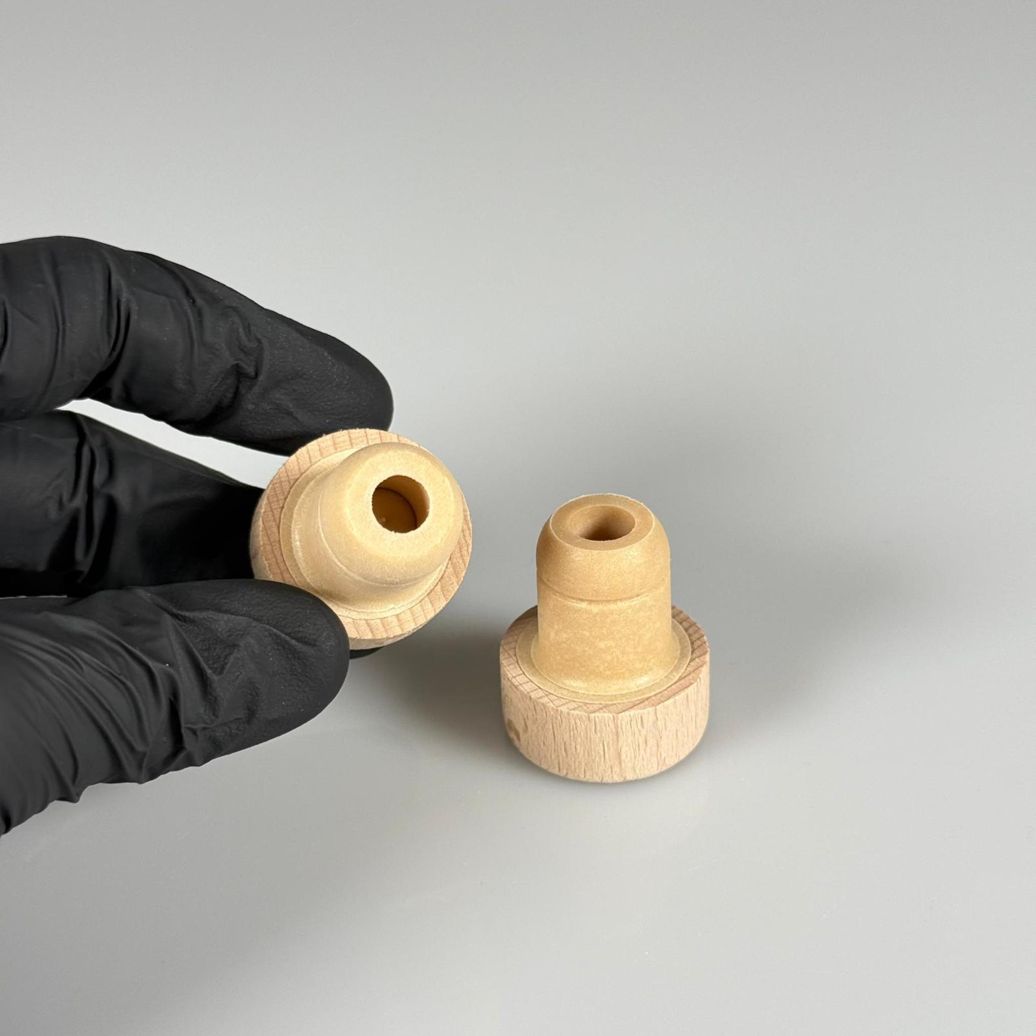 AHŞAP MANTAR  TIPA - YAĞDANLIK AKITICILI MANTAR TIPA - CAM ŞİŞE TIPASI