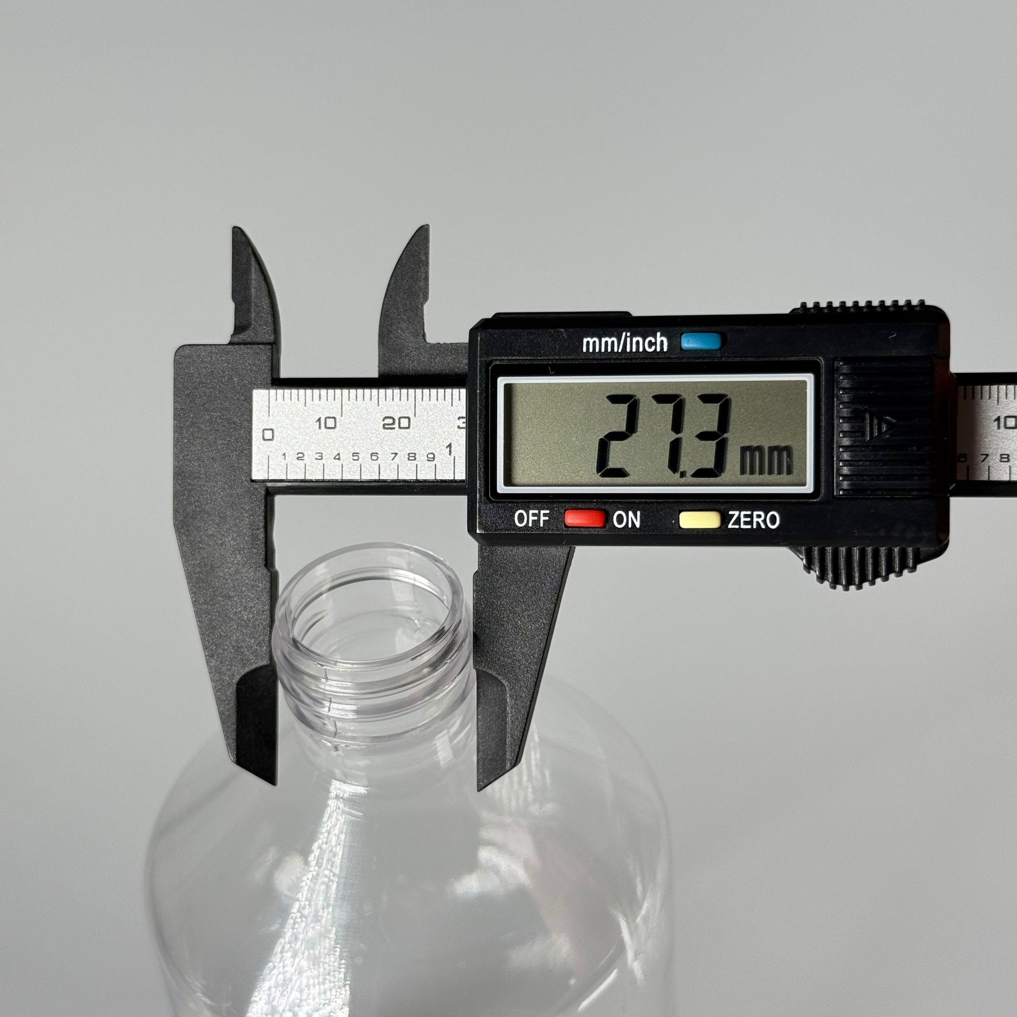 500 CC KÜT BOYUNLU ŞEFFAF PET ŞİŞE - KAPAKSIZ (28 AĞIZ)  - 500 ML KALIN (30 GR) PET ŞİŞE