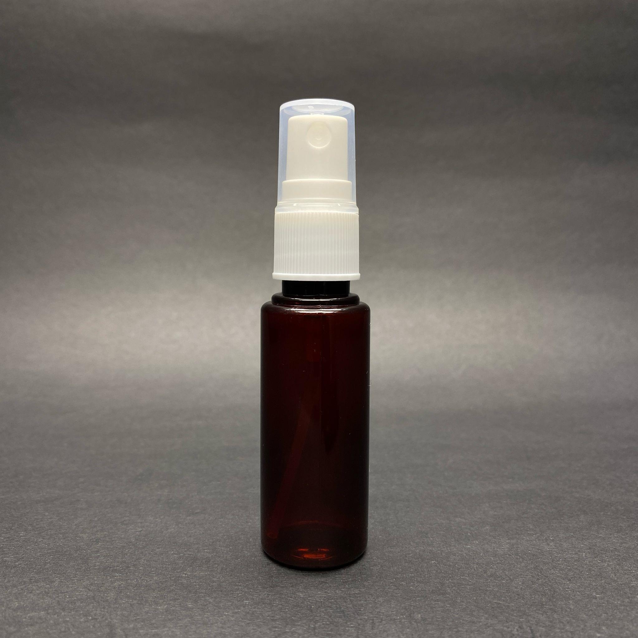 25 CC AMBER PET ŞİŞE - BEYAZ SPREYLİ TESTER 25 ML PLASTİK ŞİŞE