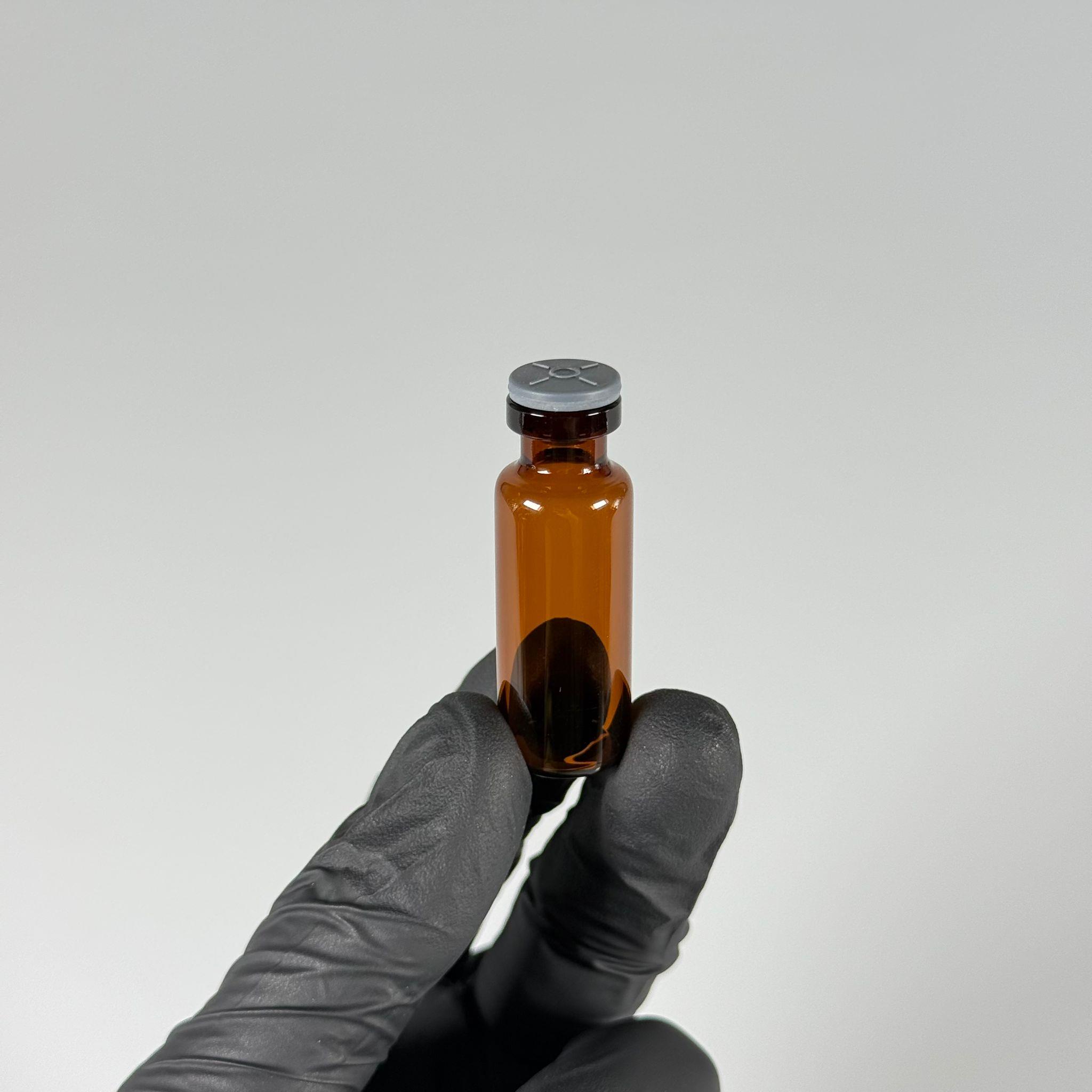 4 ML vial flakon şişe - 13 ağız 4 cc amber cam ilaç şişesi + kauçuk butil enjektör tıpası