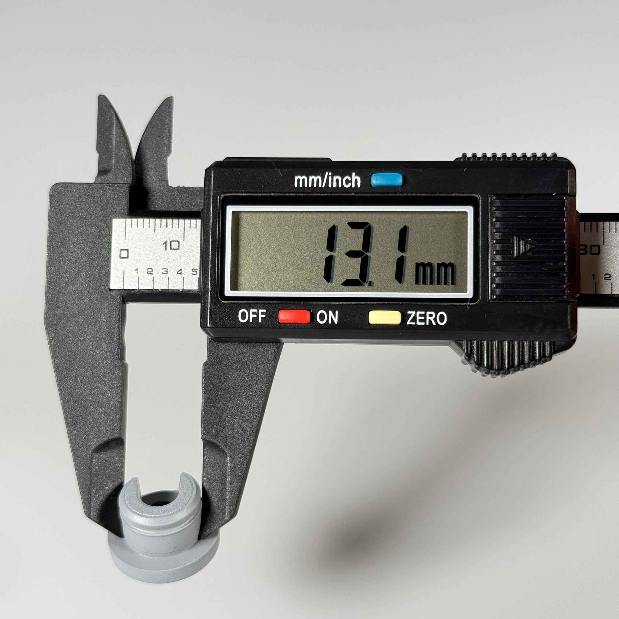 PENİSİLİN FLAKON KAUÇUK TAPA - BUTIL TAPA - UZUN GRİ (20 AĞIZ FLAKON ŞİŞELERE UYAR) - AÇIK GRİ