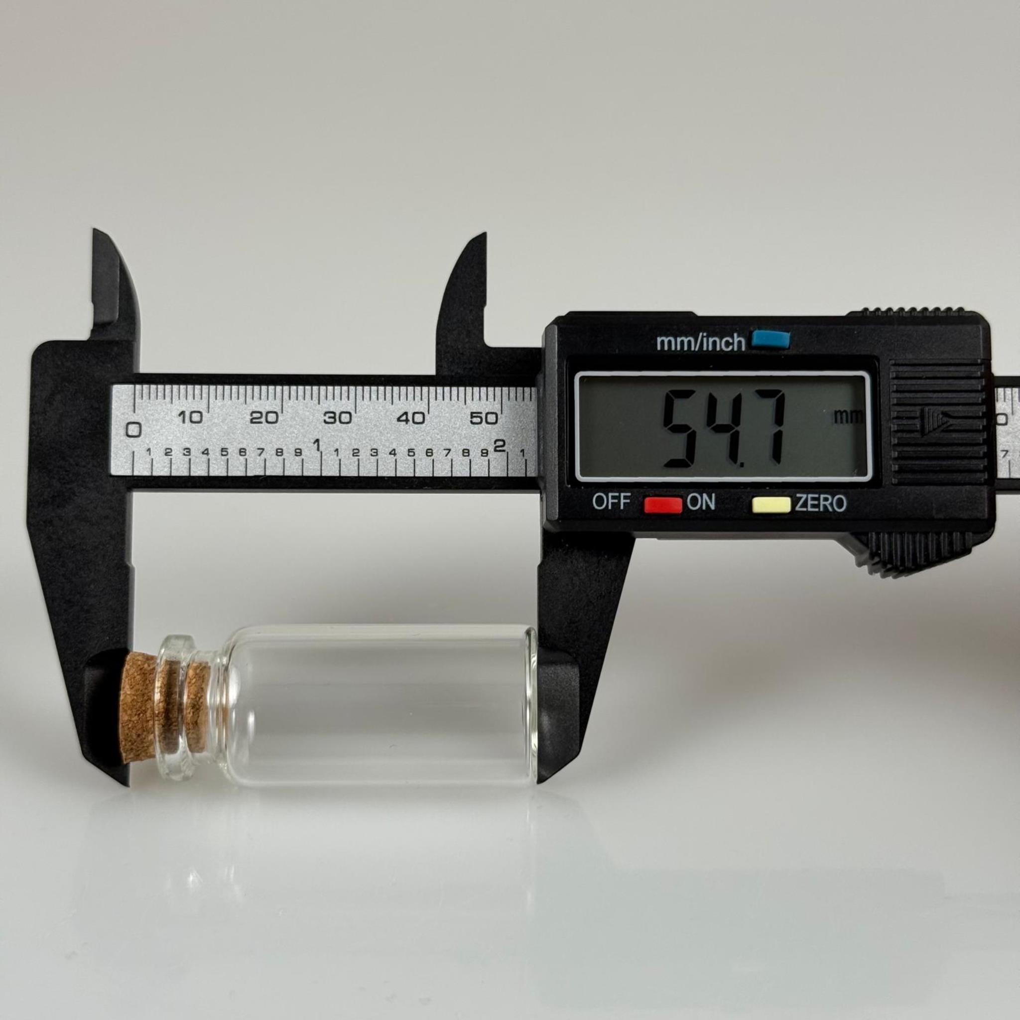 MANTAR TIPALI CAM ŞİŞE - 12 CC - BOROSİLİKAN İNCE CAM ANAHTARLIK , DÜĞÜN , NİŞAN VS İÇİN MANTAR TIPALI ŞİŞELER