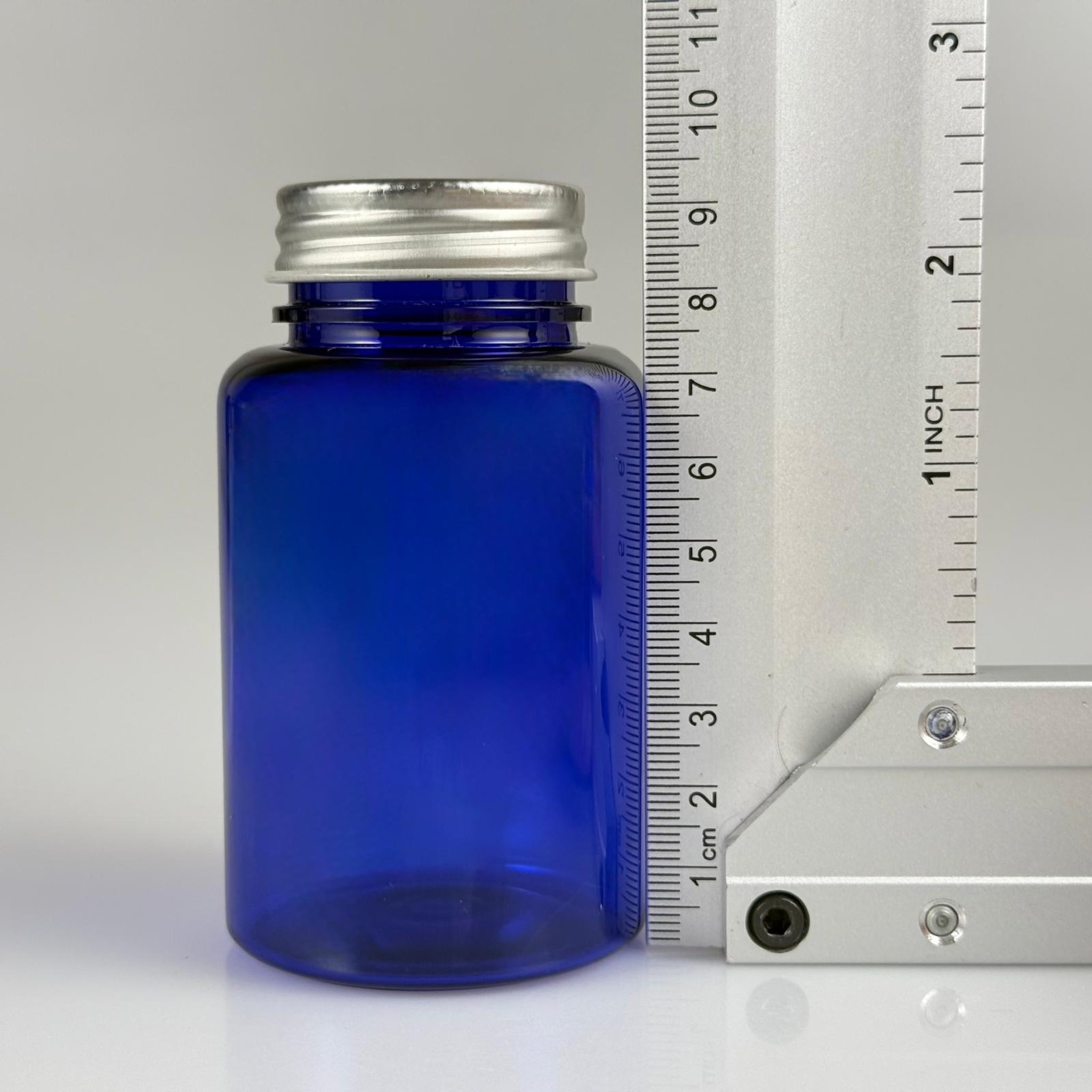 150 CC MAVİ PET PUDRA ŞİŞESİ + GÜMÜŞ METAL KAPAKLI + PUDRA TIPALI TAKIM - 150 ML PUDRA KUTUSU, EKO TUZLUK
