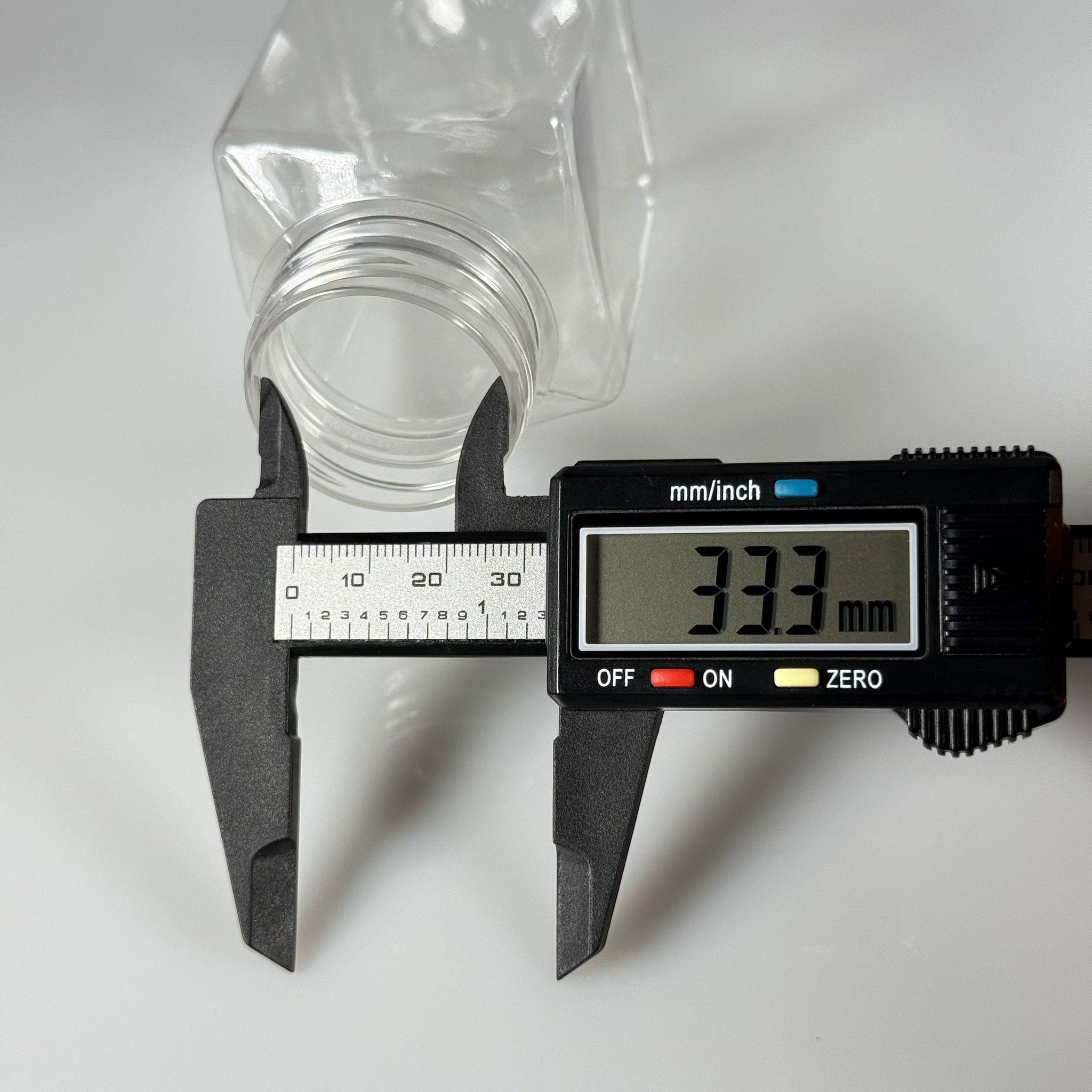 150 CC KÖŞELİ KARE PET ŞİŞE (15,6 GR) - 38 MM GENİŞ AĞIZLI KAPAKSIZ - 150 ML DETOX, MEYVE SUYU, SMOOTHIE, AYRAN, SÜT, MEŞRUBAT VB İÇİN BOŞ PLASTİK ŞİŞELER