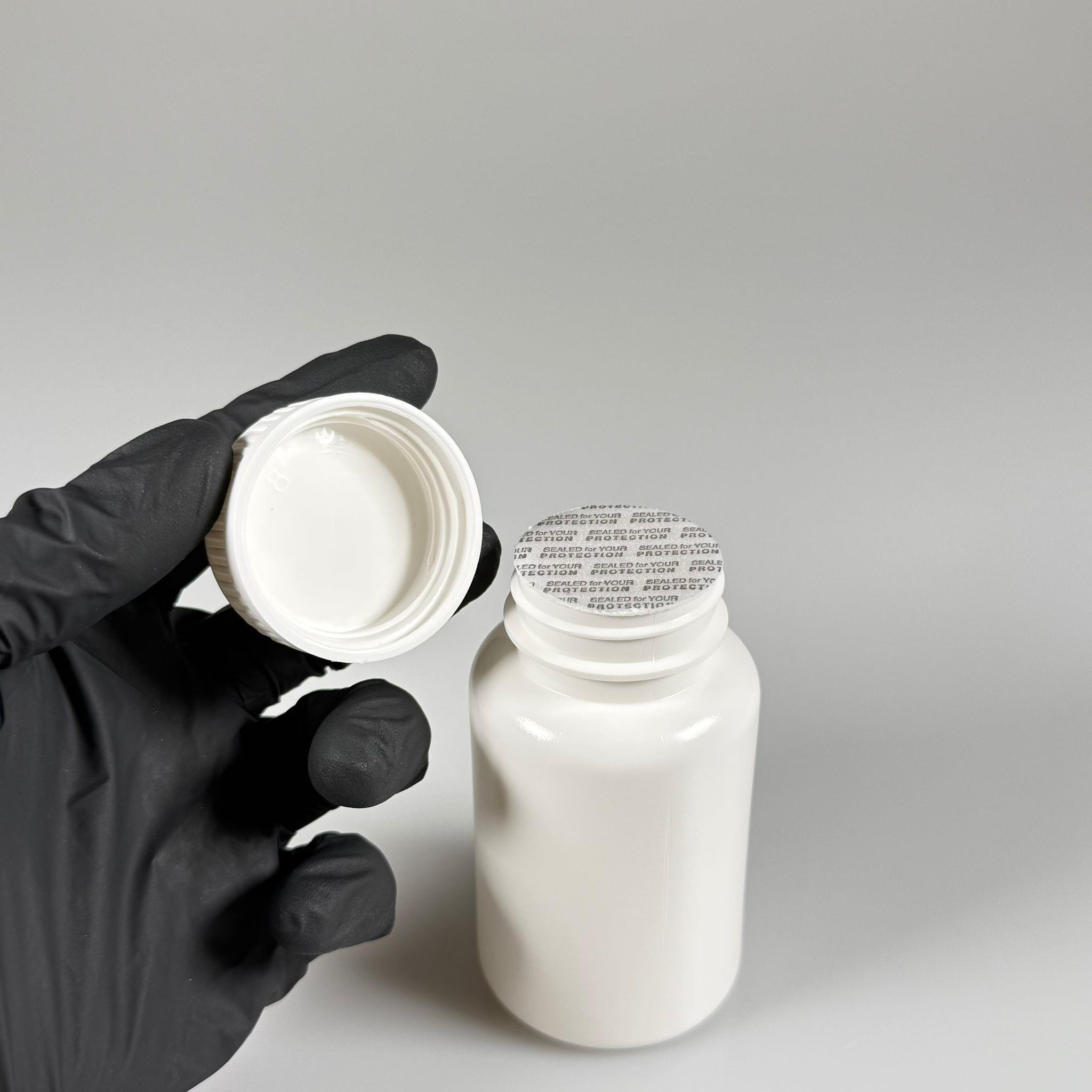 150 CC TABLET ŞİŞESİ -  ÇOCUK KİLİT KAPAKLI + KENDİNDEN YAPIŞKANLI KÖPÜK CONTALI - 150 ML KAPSÜL KUTUSU - İLAÇ ŞİŞESİ - MEDİKAL AMBALAJ