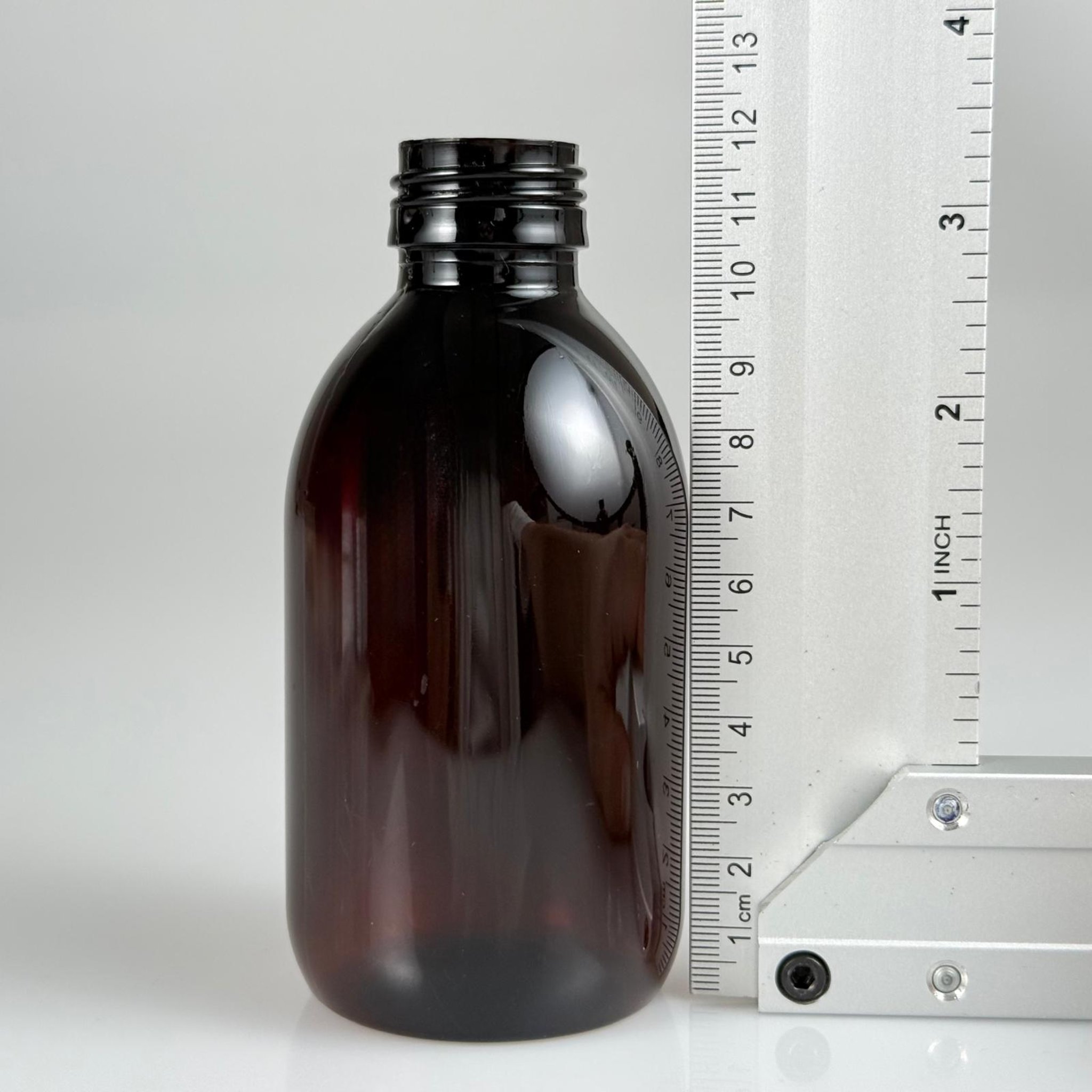 200 CC AMBER PET ECZA ŞİŞESİ - 28 AĞIZ KAPAKSIZ - 200 ML KAHVERENGİ PLASTİK ŞURUP ŞİŞESİ (21 GR)