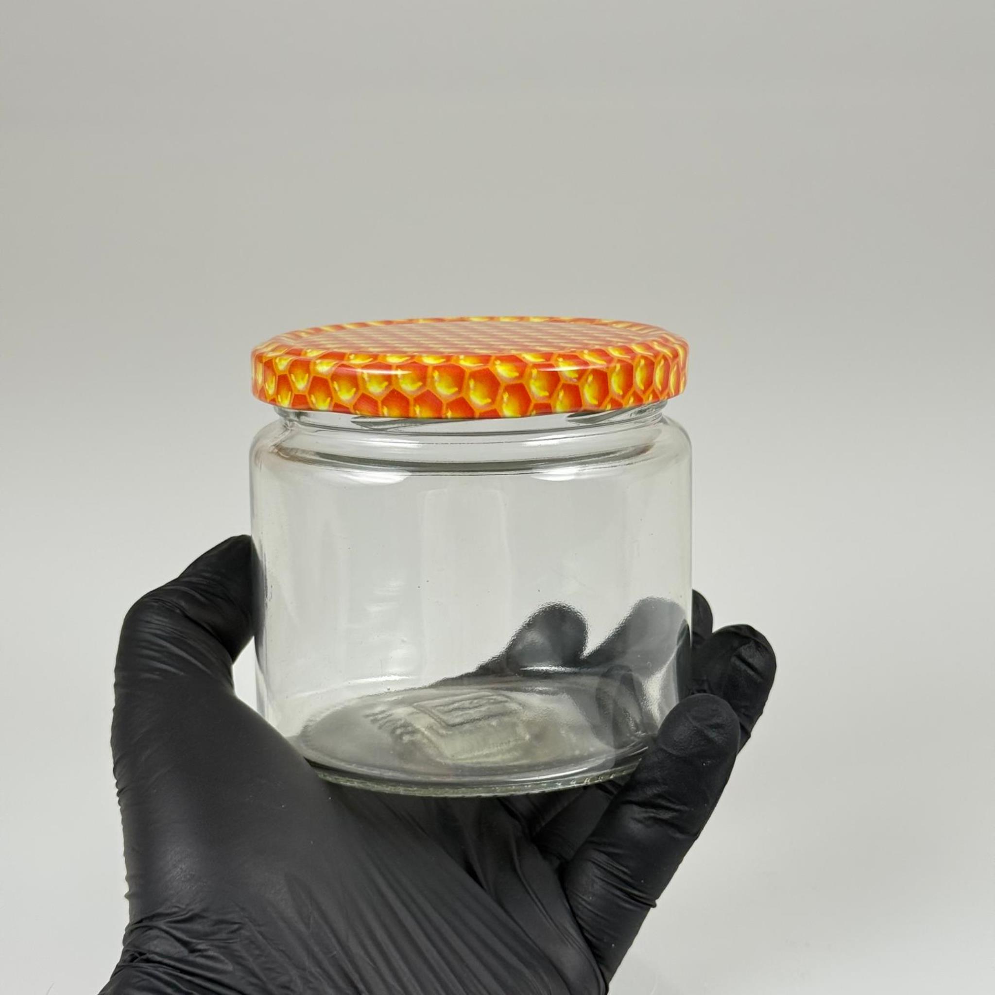 370 CC CAM KAVANOZ - PETEK METAL KAPAKLI - 370 ML BAL , PEKMEZ , KONSERVE , MAGNOLİA VB KAVANOZLARI