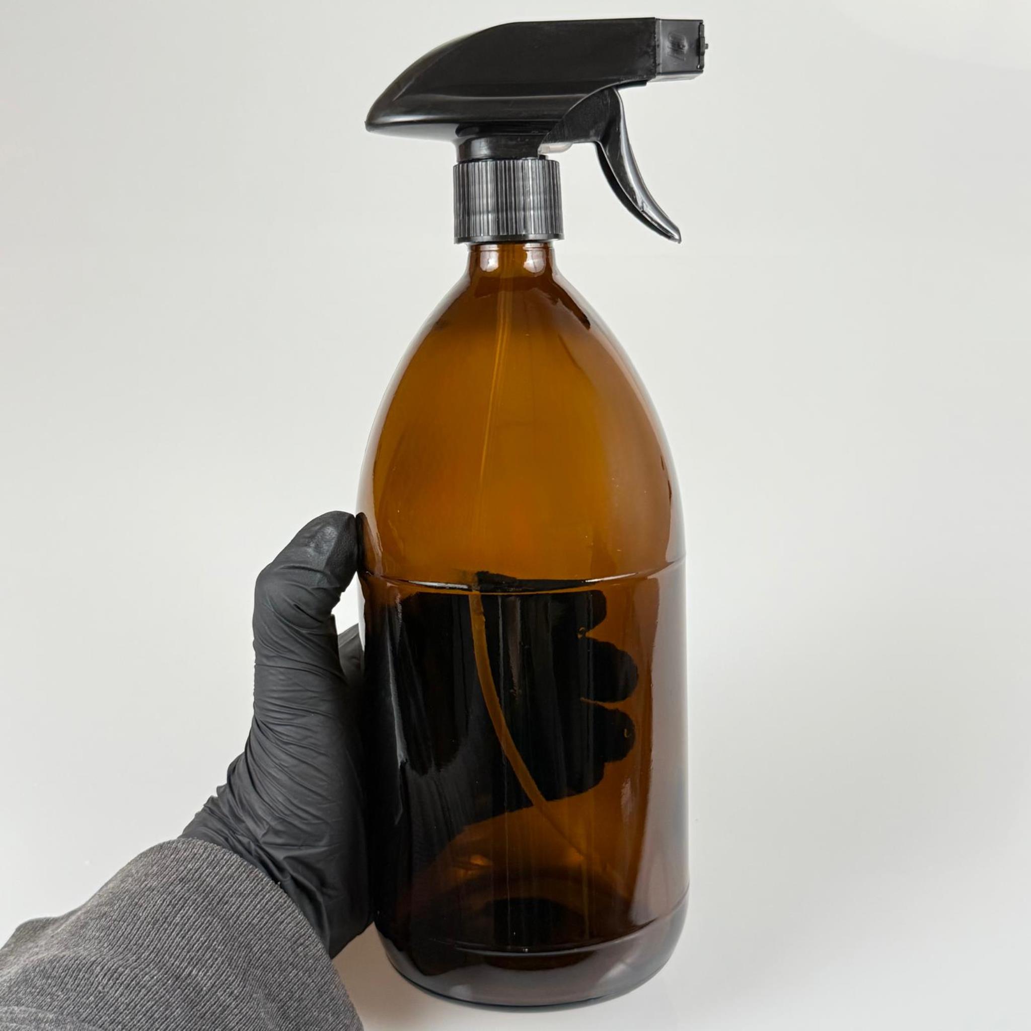 1000 CC AMBER TOMBUL ÖZEL SERİ CAM ŞİŞE - SİYAH TETİK TRİGER KÖPÜK YAPICI SPREYLİ - 1000 ML CAM ECZA ŞİŞESİ - KAHVERENGİ CAM FISFIS ŞİŞE